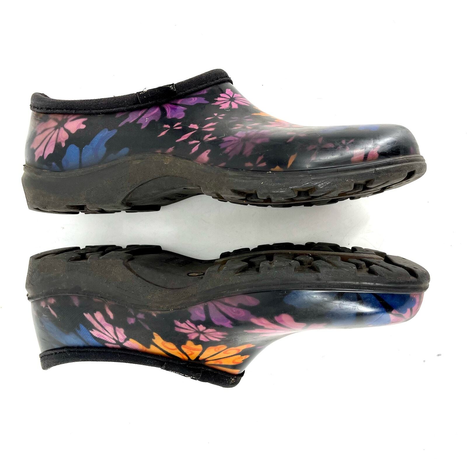 Sloggers Waterproof Rubber Gardening Shoes Boots Floral Women’s 9
