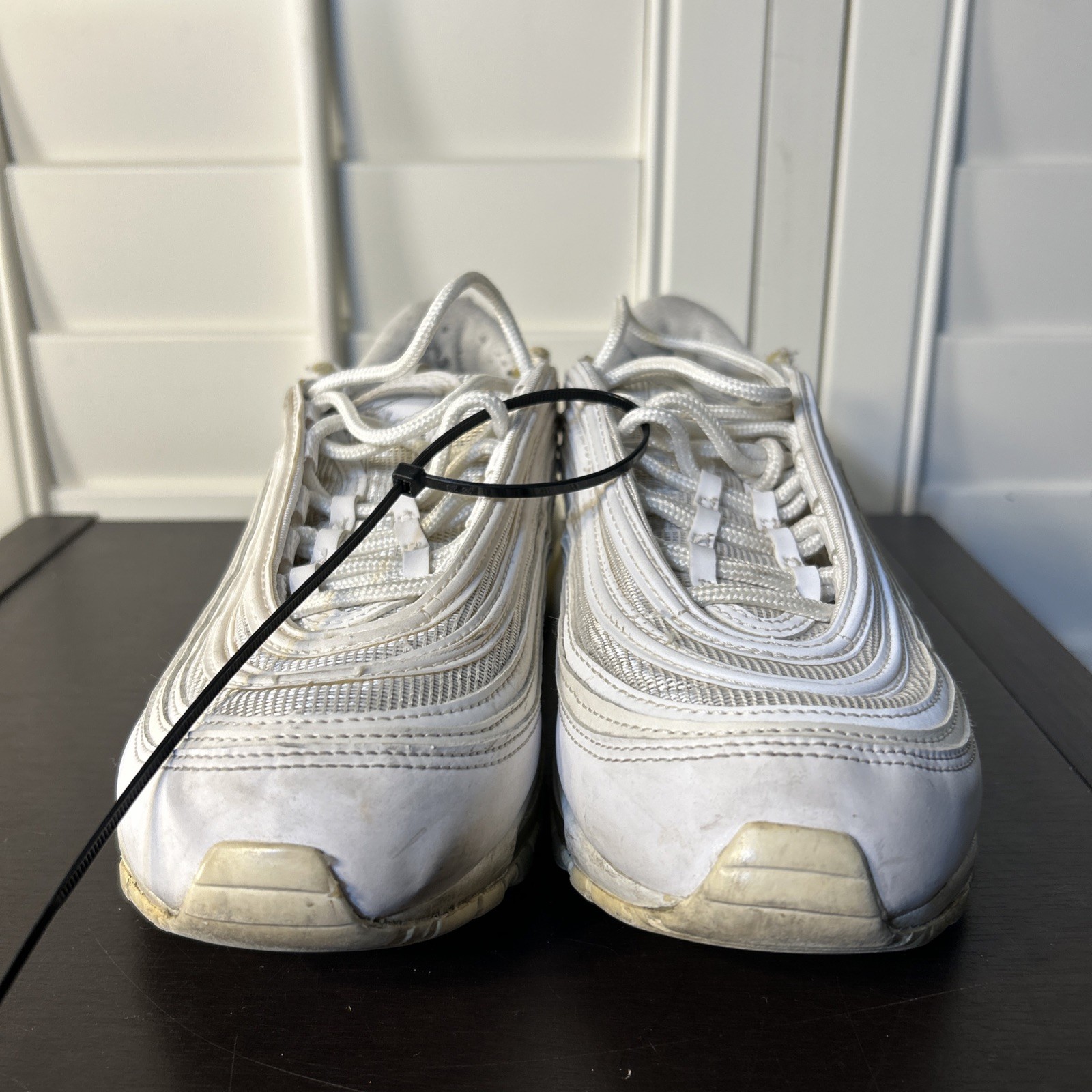 Nike Air Max 97 Women’s Size 8 Triple White Sneakers Shoes 921733-100