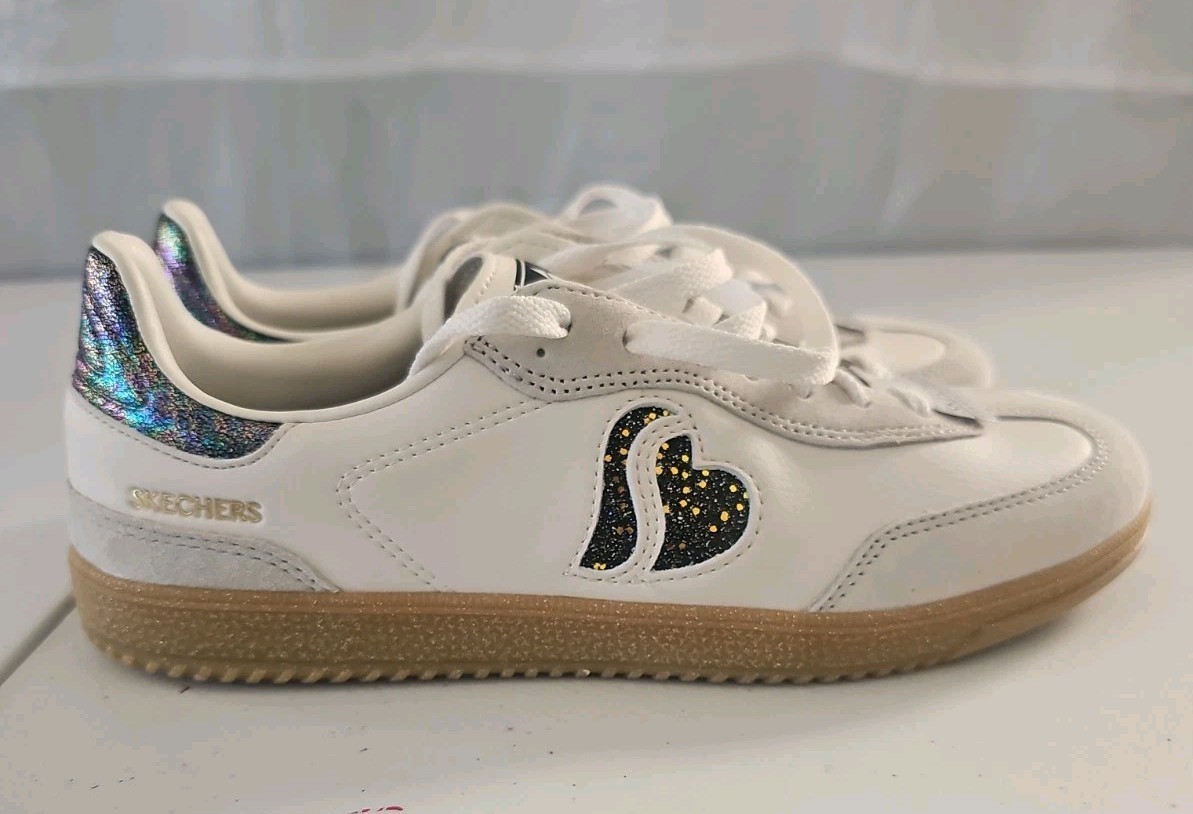 Skechers Court & Classic Women Casual Lifestyle Shoes Color White/gray Size 7