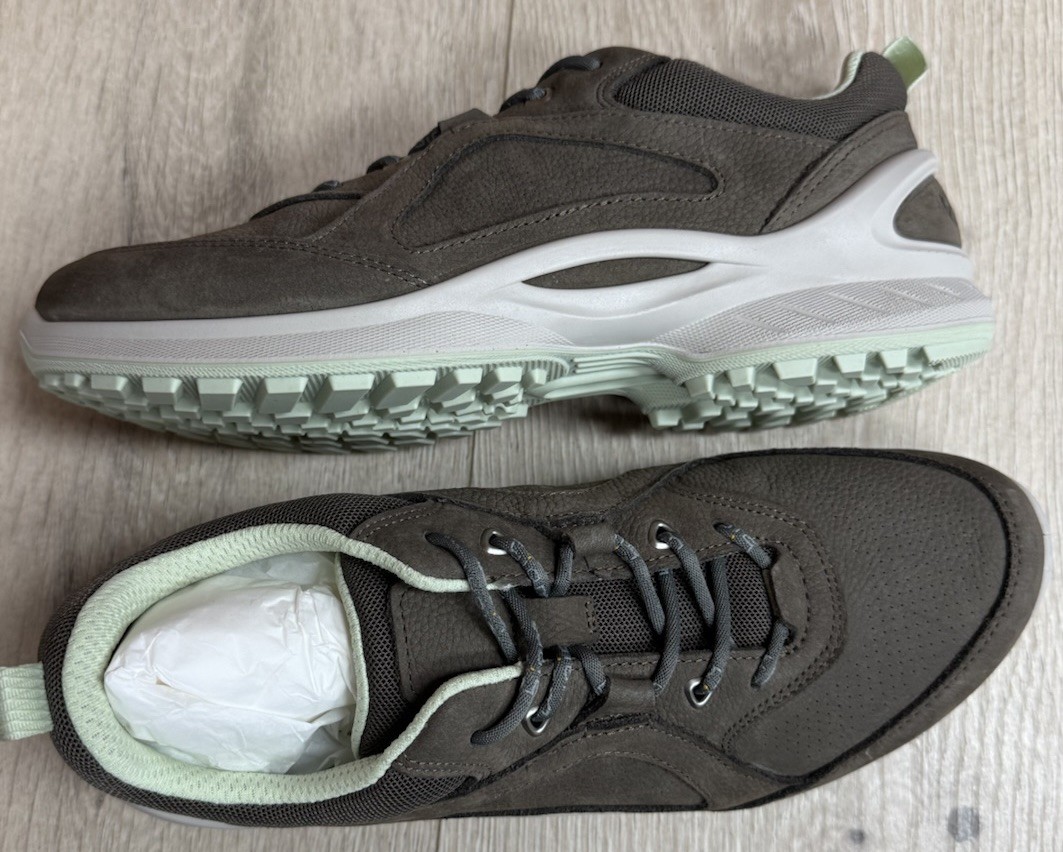 Women’s ECCO Biom Energi Dark Clay Leather Sneakers 19489 2067460 US SZ 4-4.5
