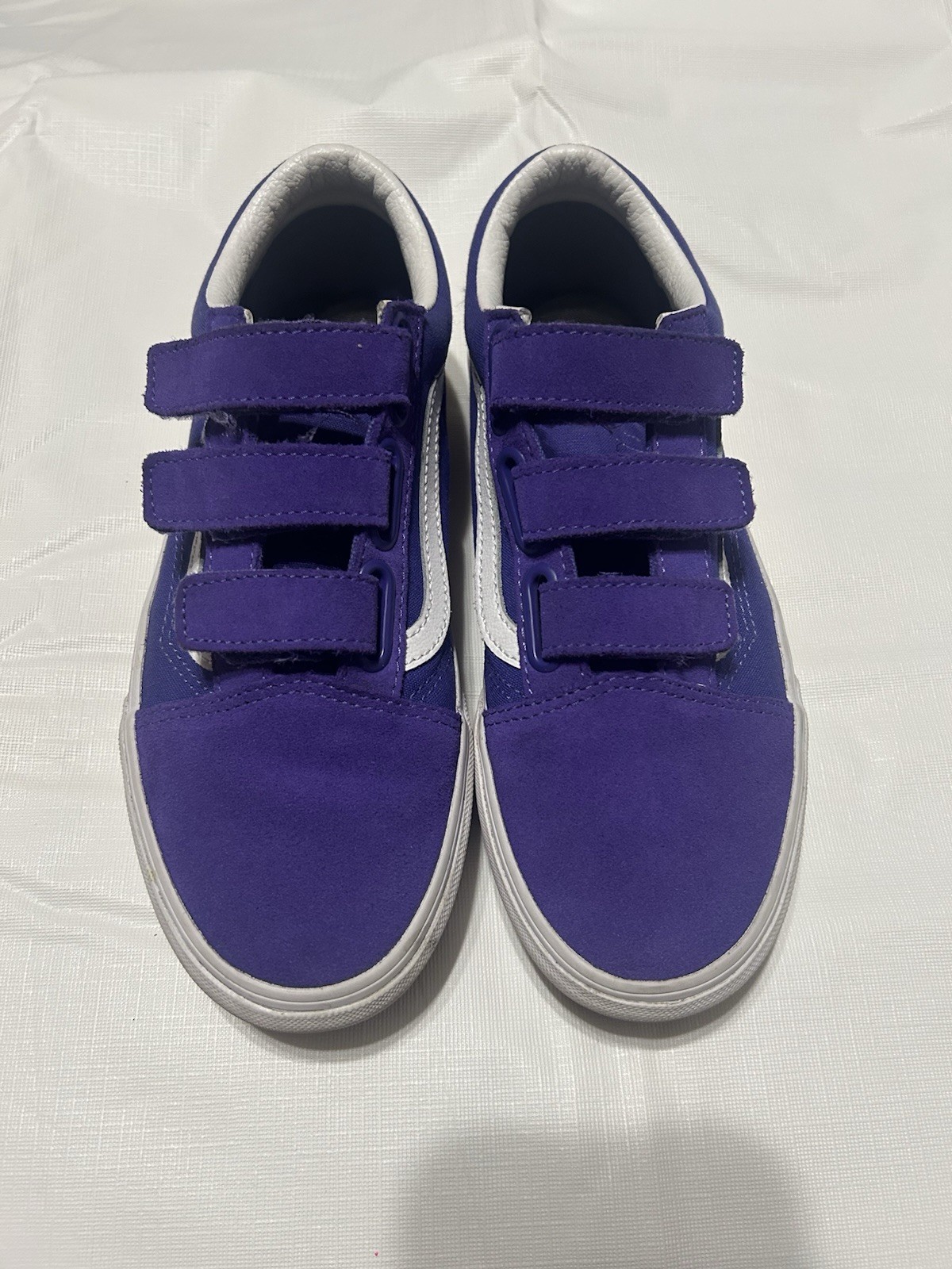 Vans Old Skool V sneakers Purple rainbow platform Womens 8 Men’s 6.5 Pride!
