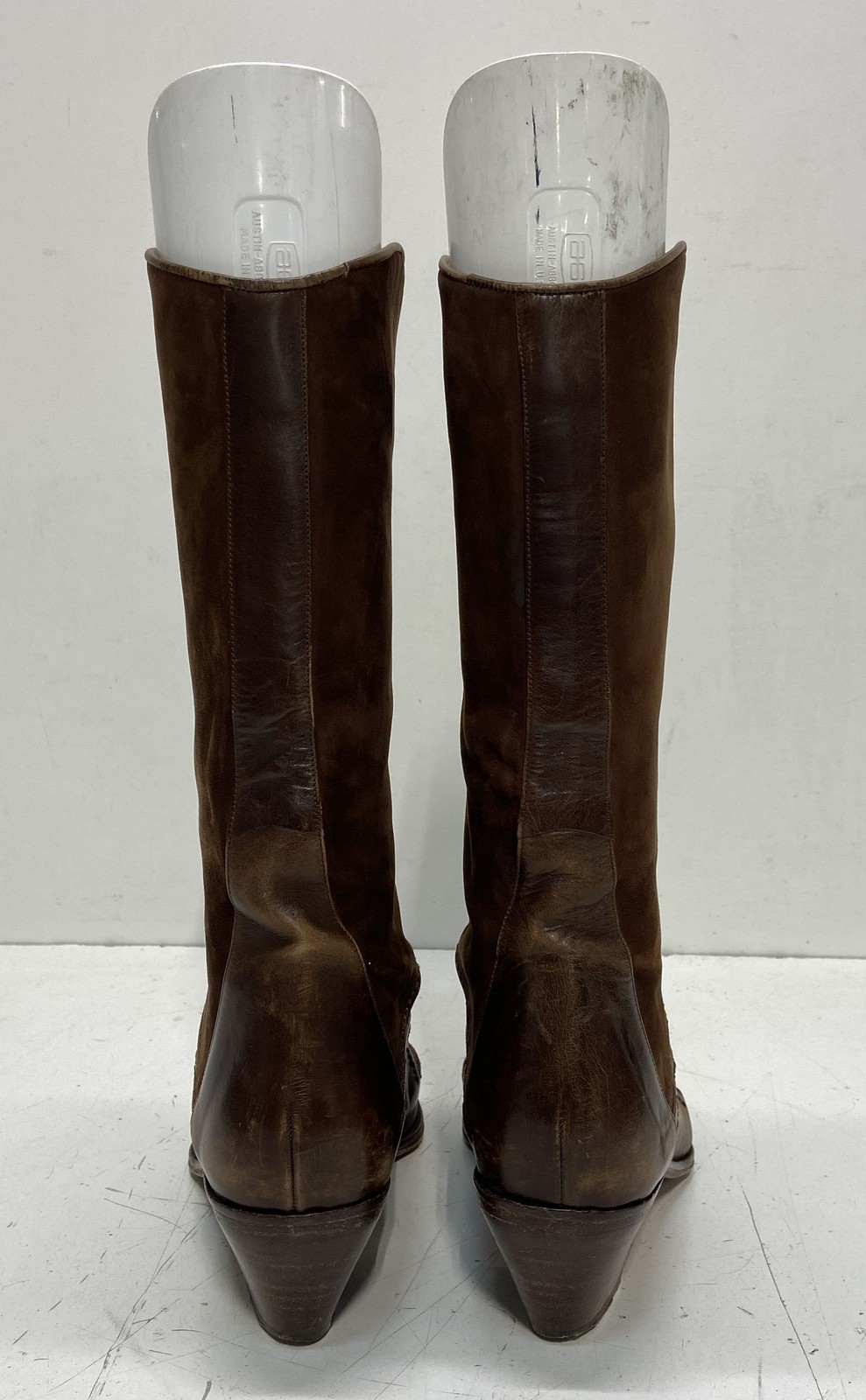 Via Spiga Brown Suede Leather Pointed Toe Knee High Boots Size 7.5