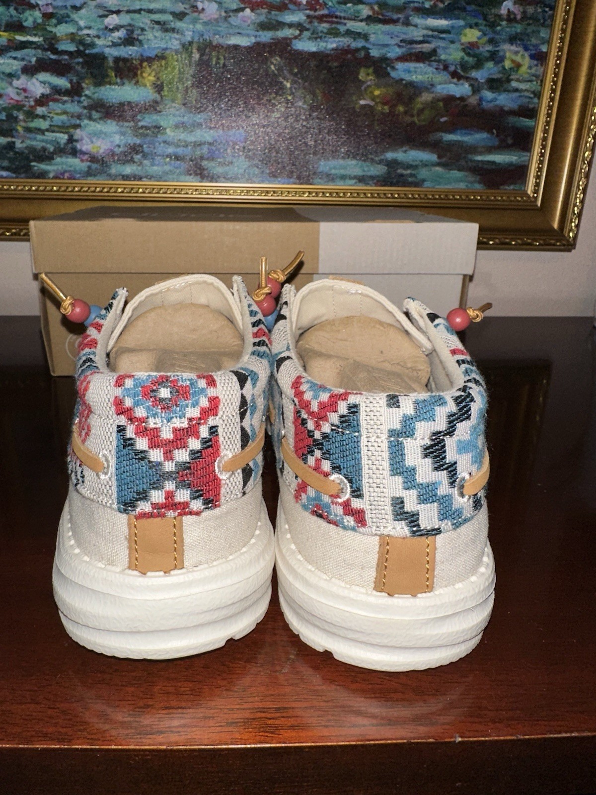 Hey Dude Women’s Ellie Festival Joshua Tree Slip-On Canvas Casual Shoes Sz 8