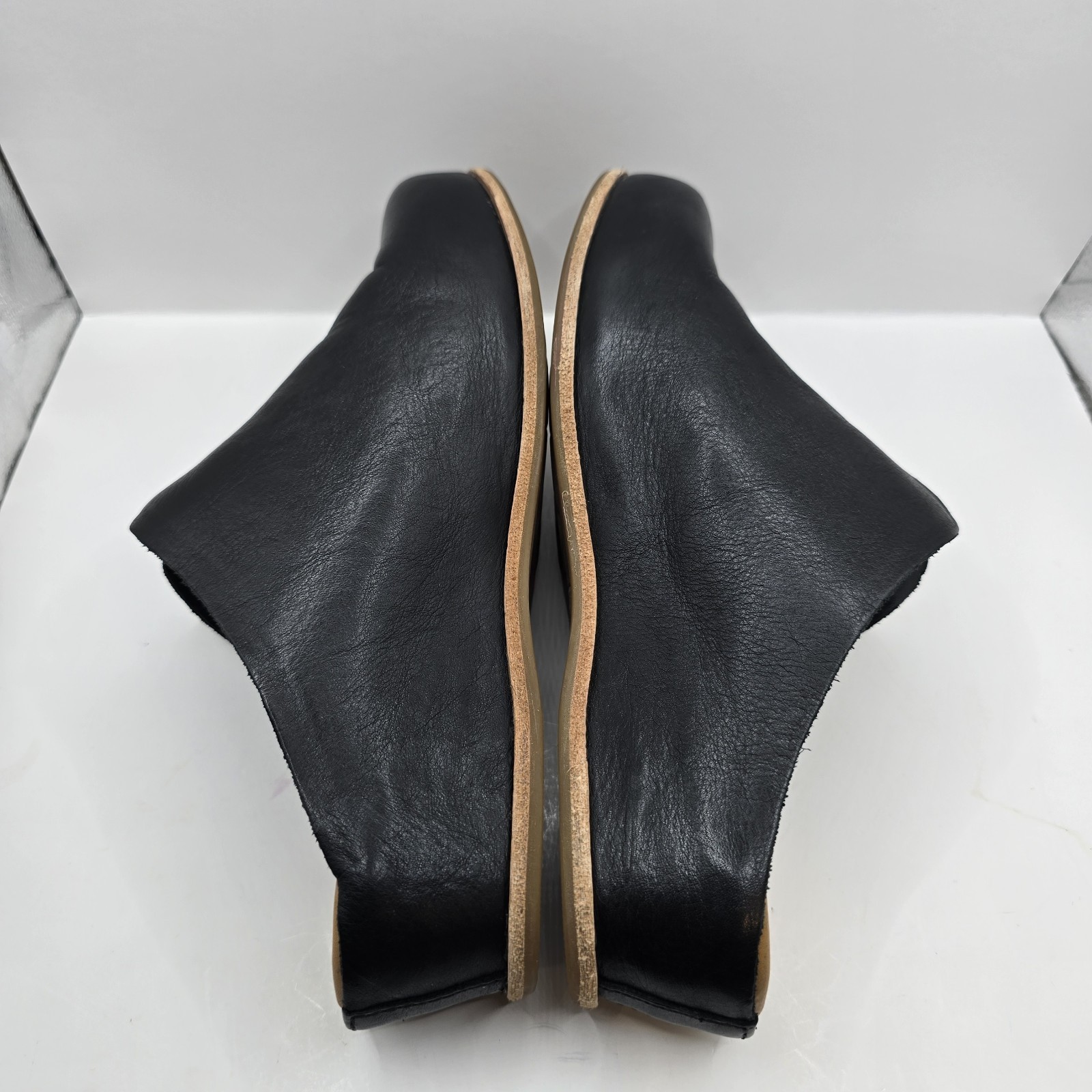 Kork-Ease Womens Para Black Leather Slip-On Casual Clog Shoes Size 8 M $185 EUC