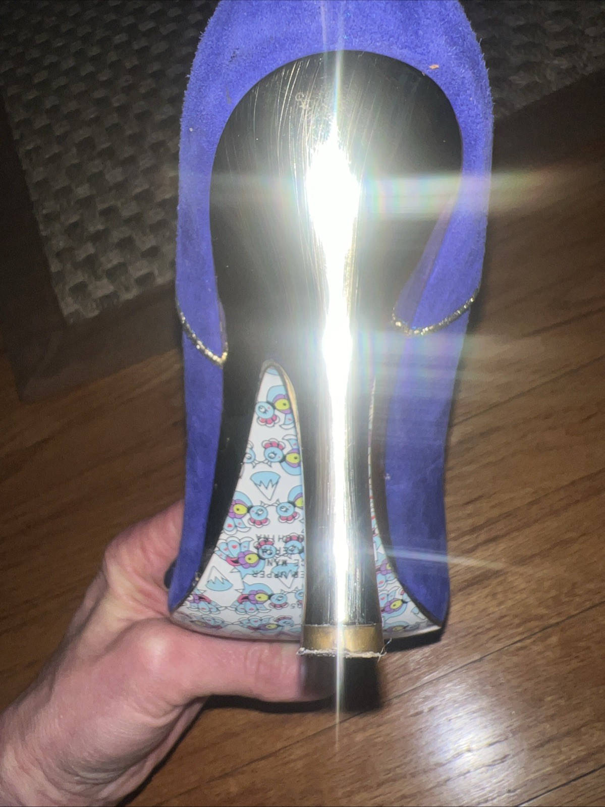 Irregular Choice Rainbow Blue 3.75” Heel Shoes Size 39 ( Size 8 USA)