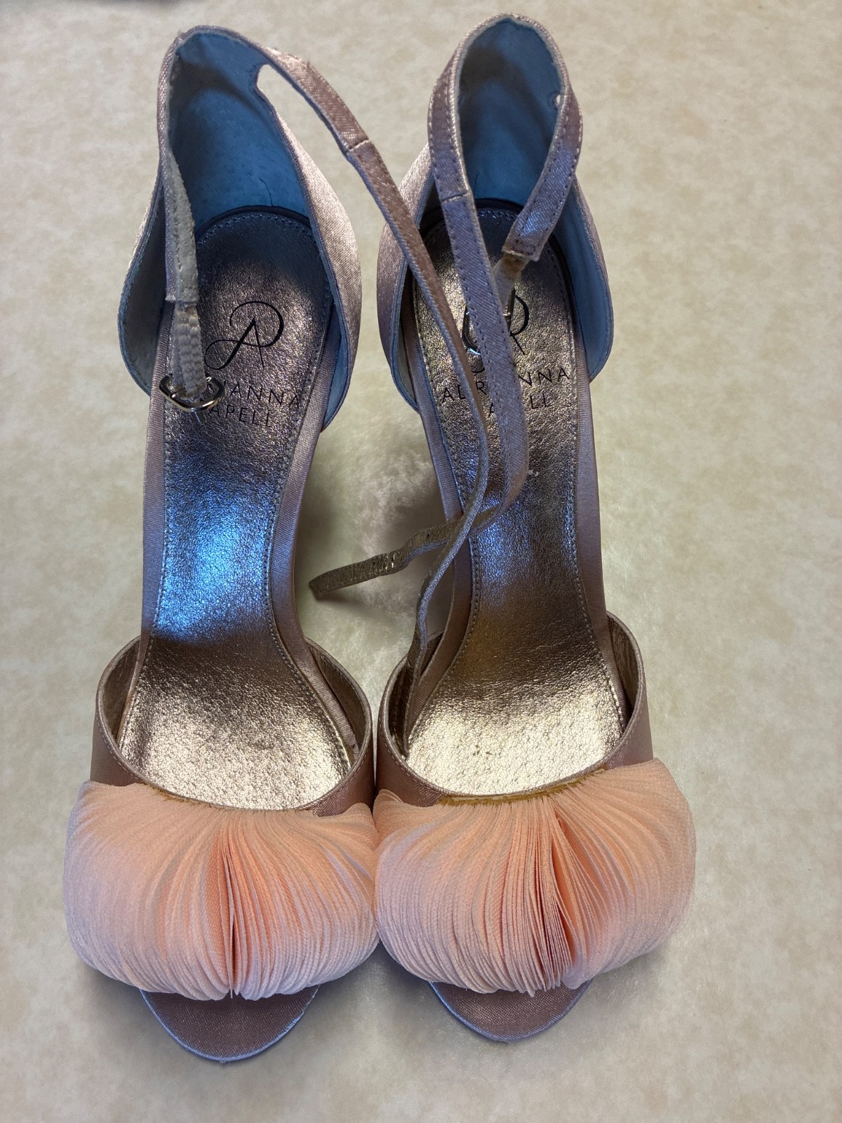 Adrianna Papell High Heels Gracie Blush Pink Peach Size 6.5 6 1/2 GUC