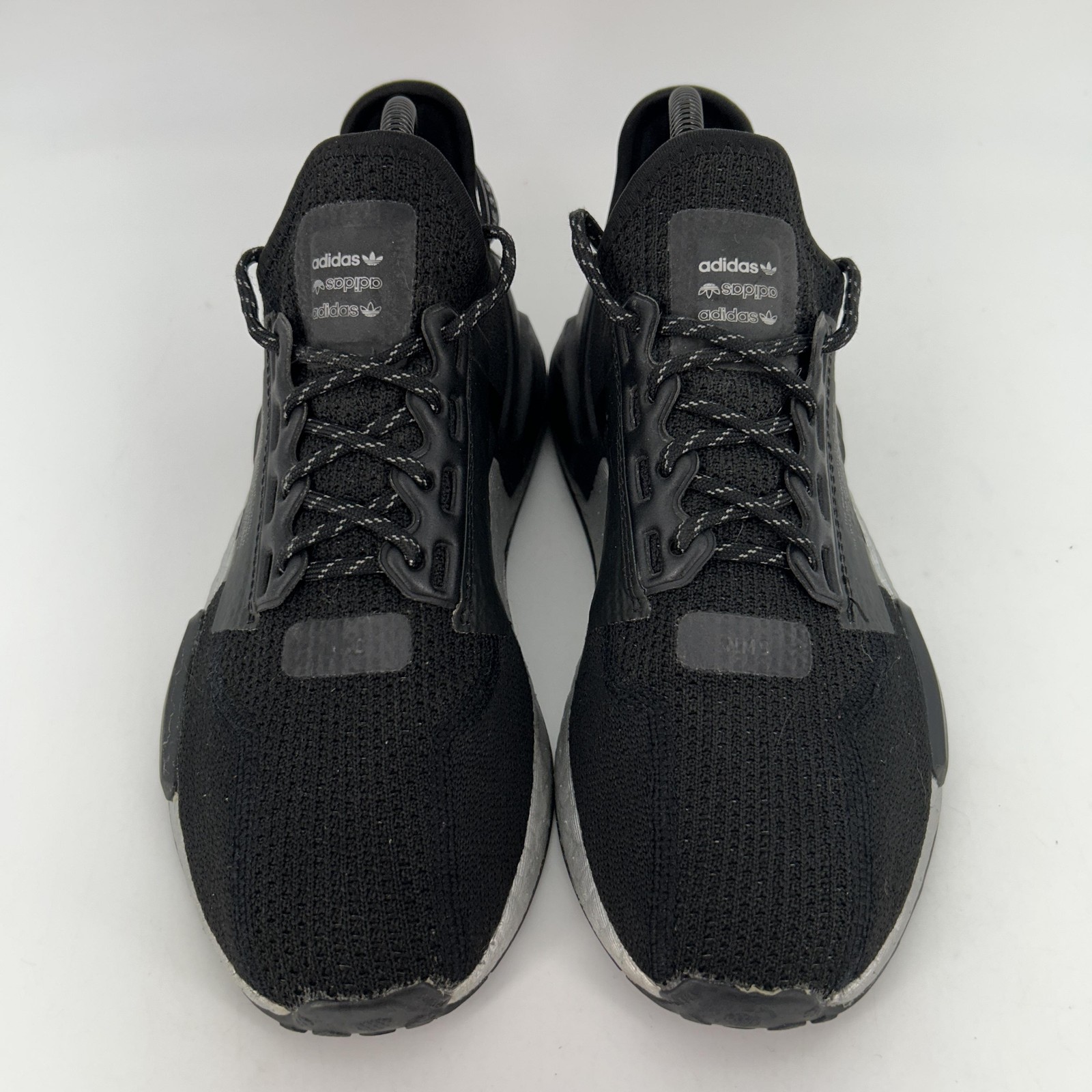 Adidas Shoes Womens Size 7.5 NMD R1 V2 Black Silver Boost Mesh Sneakers FW5449