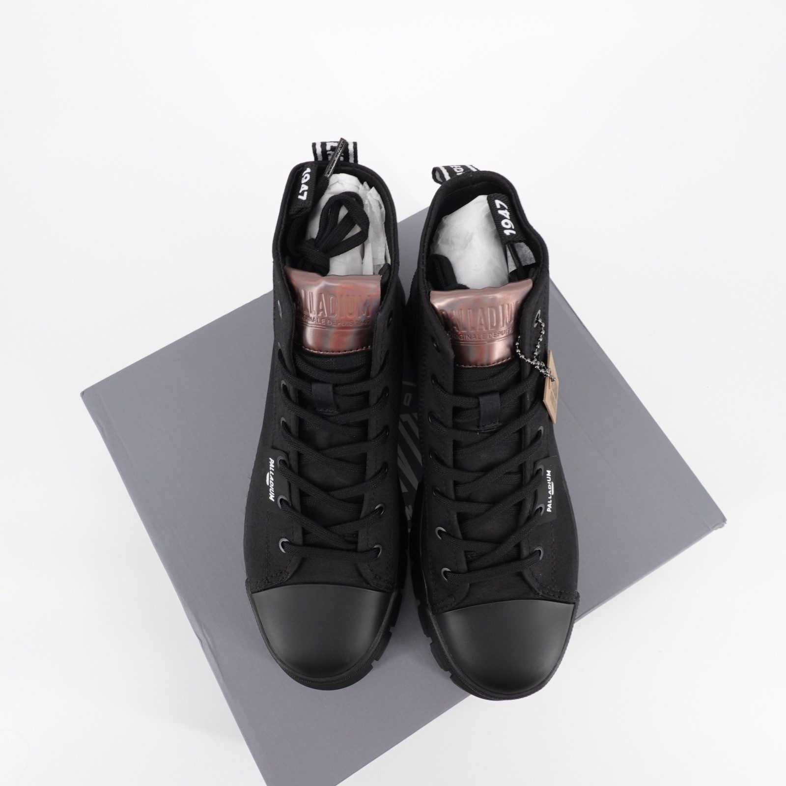 Palladium Revolt Hi TX Womens Platform Lug Sole Boots Size 9.5 Black NEW