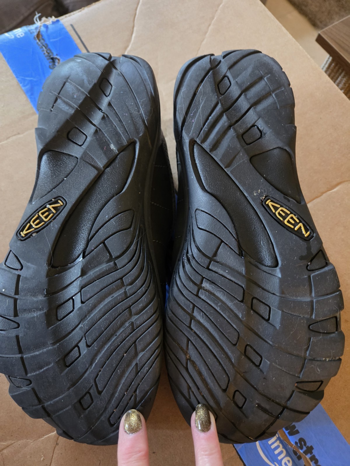 KEEN Shoes Womens 10 Presidio Casual Oxford Sneakers 1011400 Black Leather