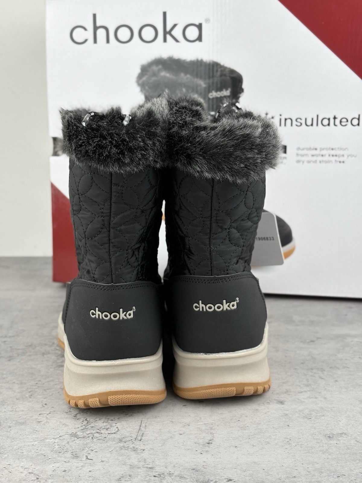 NEW Chooka Women’s Insulated Belltown Mid Faux Fur Winter Boots Size 10 NIB