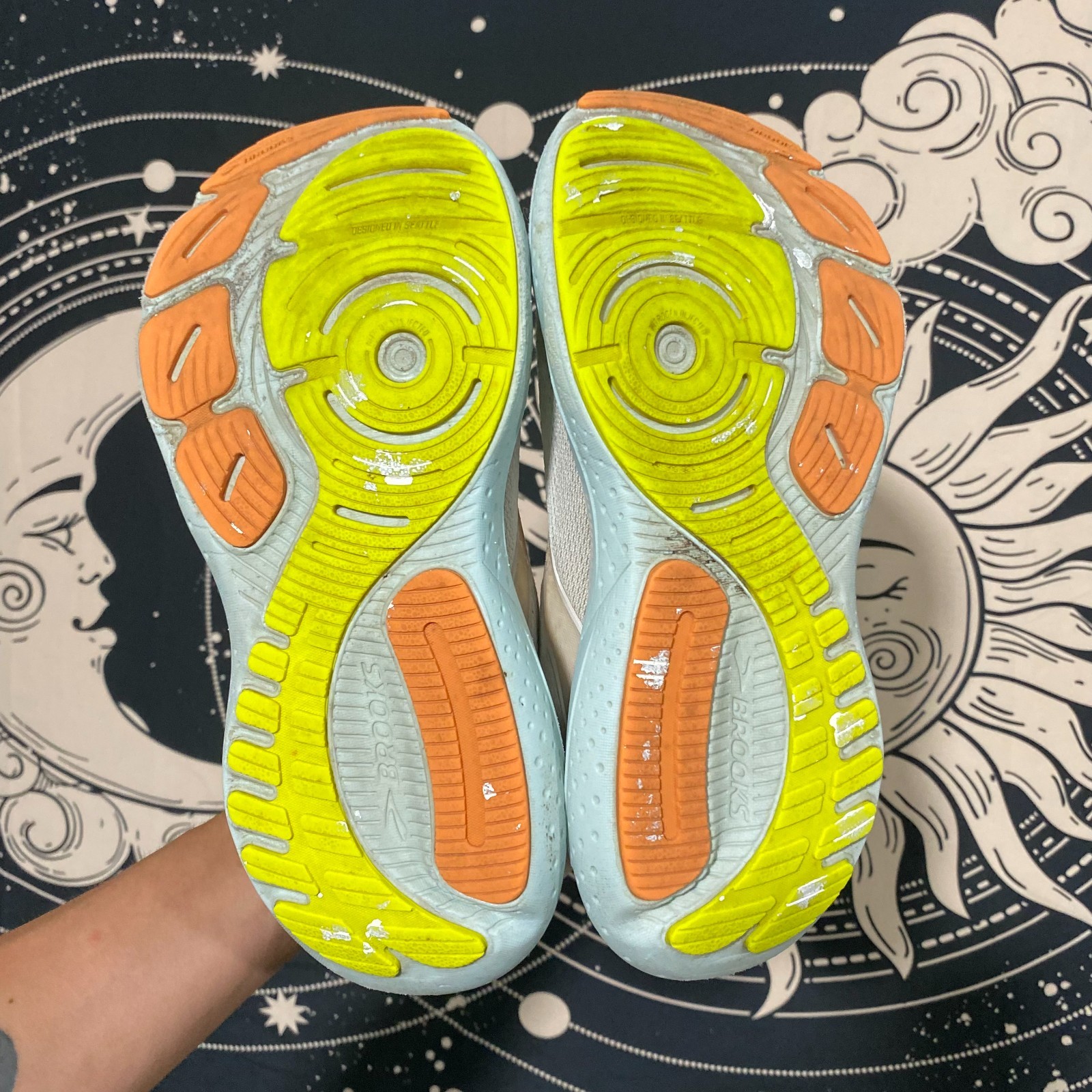 Brooks Glycerin GTS 21 1204091B195 Athletic Sneaker Women’s 7B Gray Mesh Running