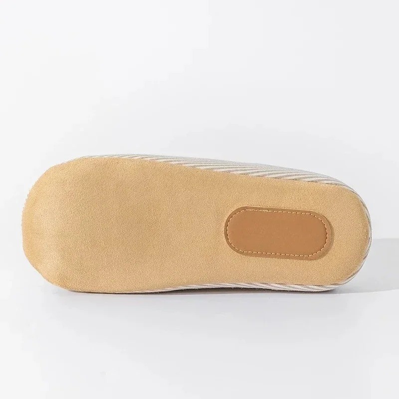 Unisex Soft Fur House Slippers Indoor Non Slip Flat Slide Bedroom Shoes Cozy