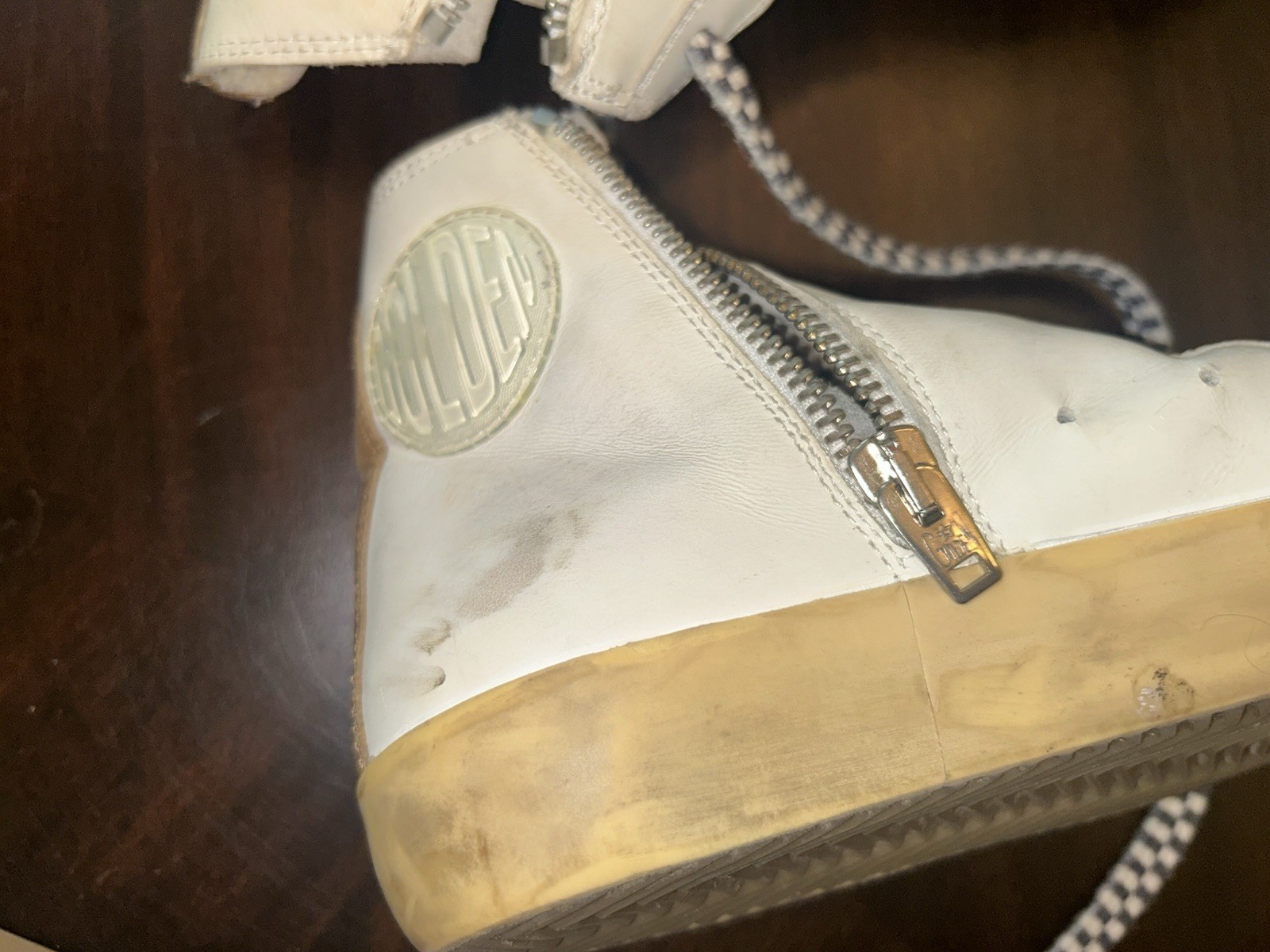 Golden Goose Francy Sneakers Size 38 White and Silver