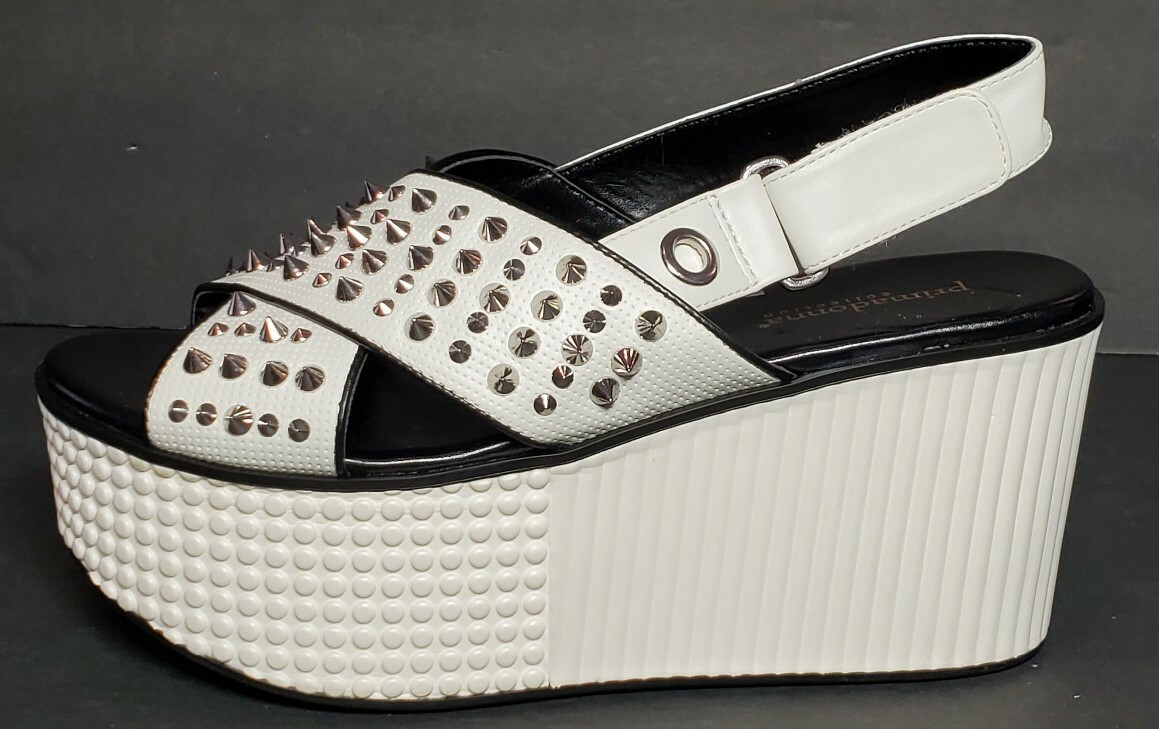 PRIMADONNA COLLECTION PLATFORM SANDALS METAL DESIGN EURO SIZE 36 PD0584 00211