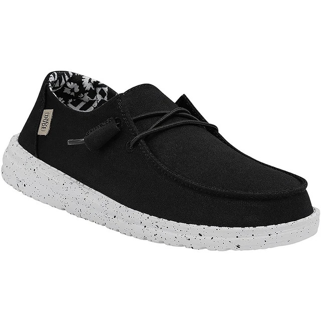 HEY DUDE Women’s Wendy Basic Odyssey Shoes Black All SIze, New