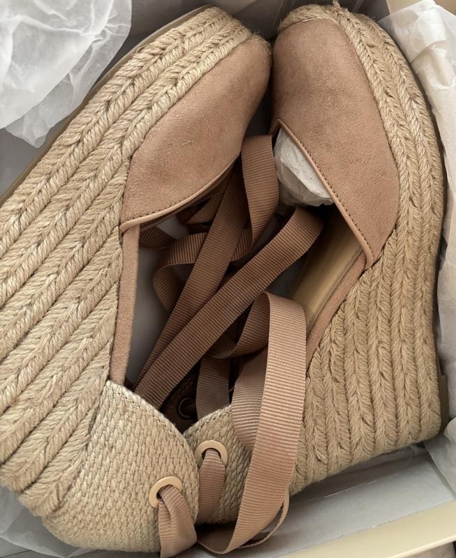 70$ On 34th Melindaa Espadrille Wedge Sandals Women’s US Sizes Nude Beige