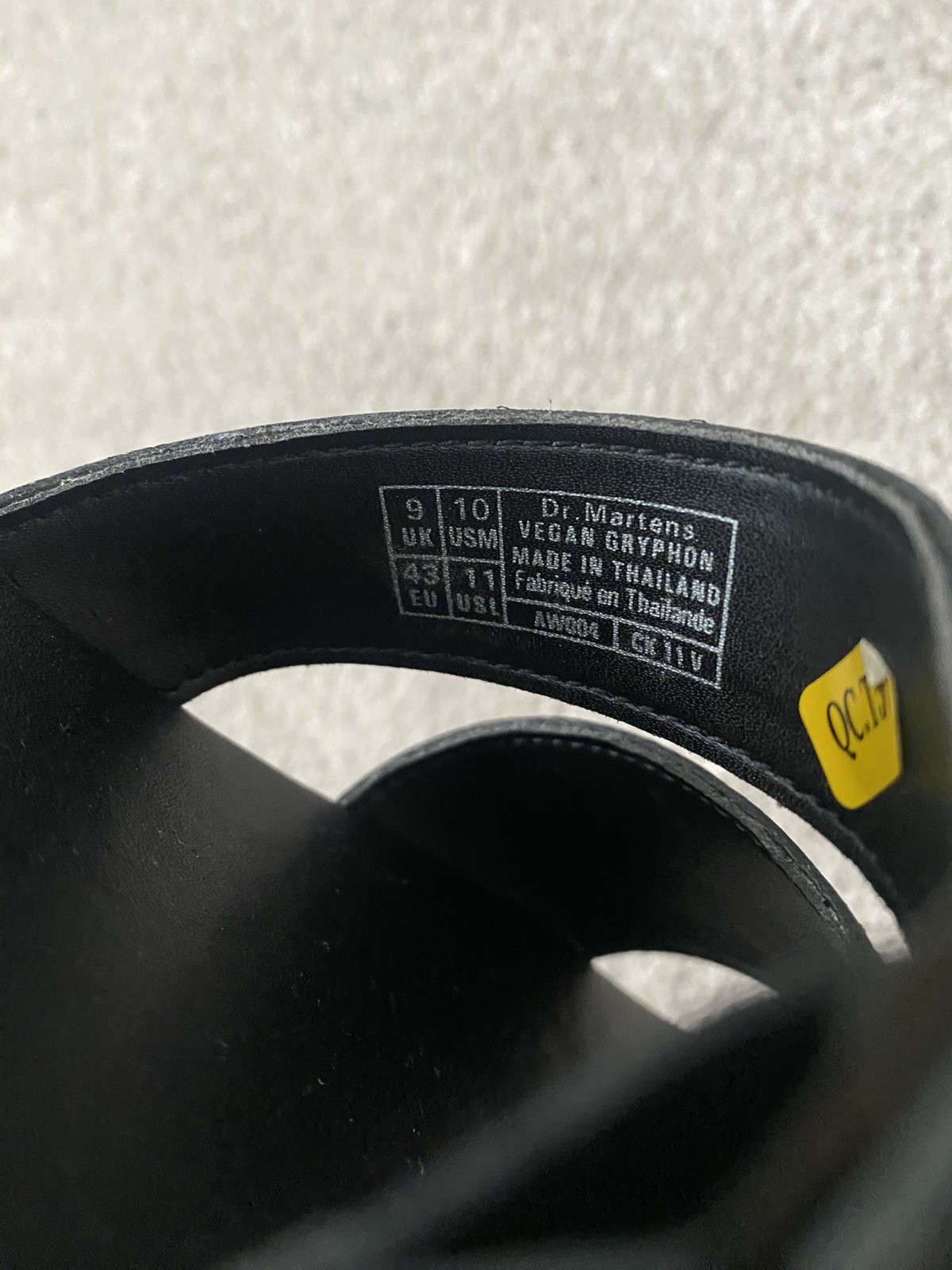Dr. Martens Vegan Gryphon Slingback Sandals Black Size UK Men’s 9 / US Men’s 10