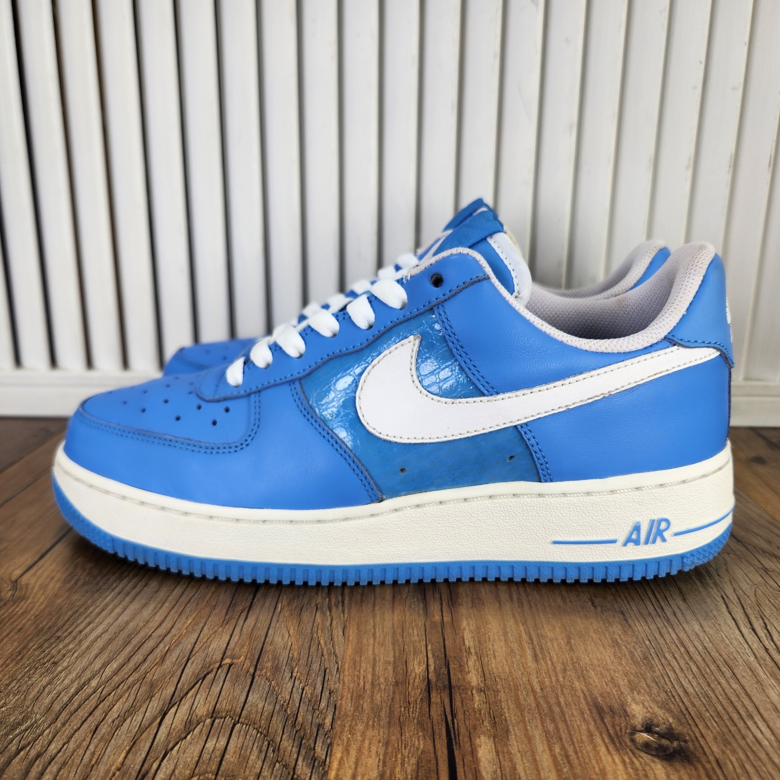 Nike Air Force 1 Low 2008 Sneaker Womens Sz 7.5 University Blue Shoes 315115-414
