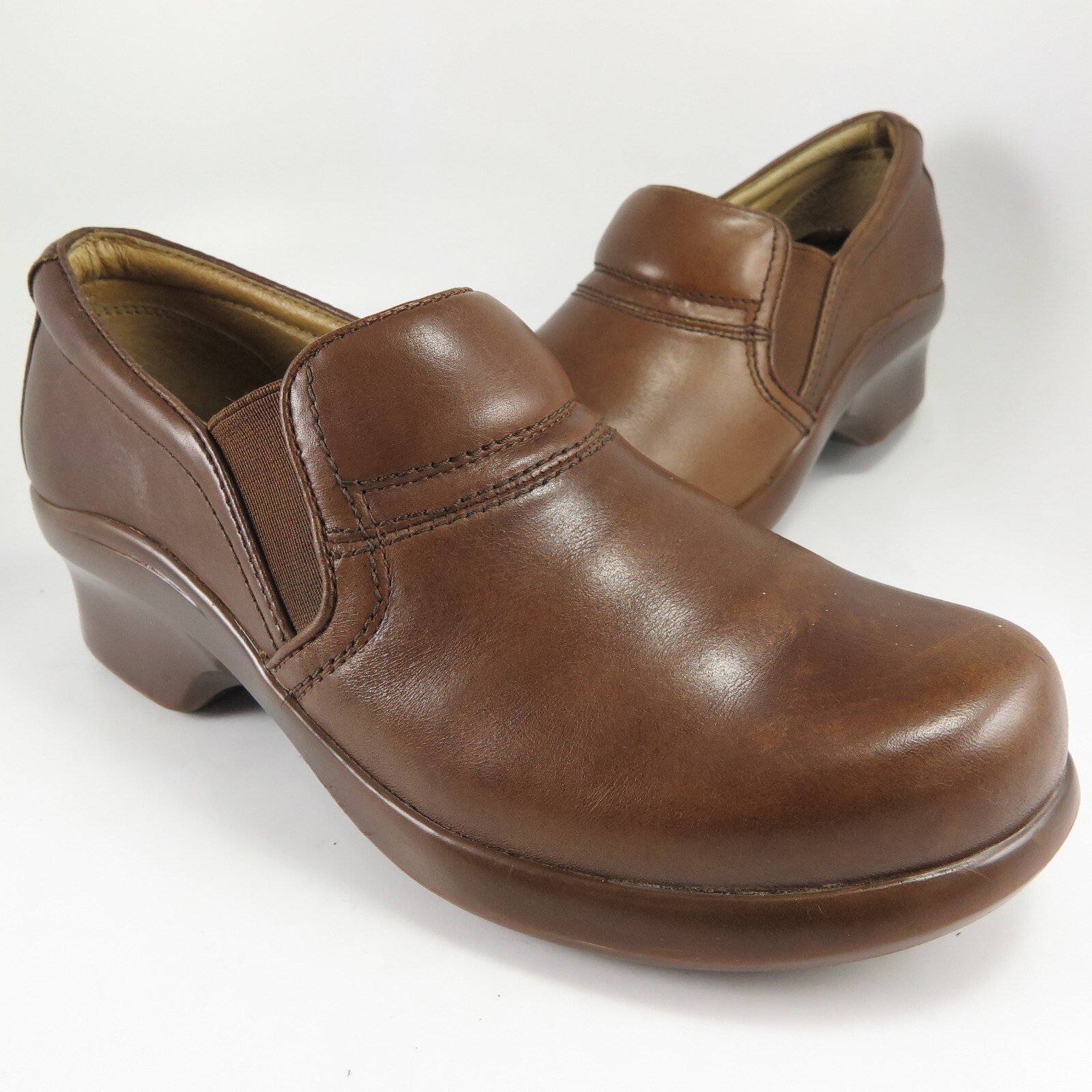 Ariat ATS Sutter Loafers Womens Size 7B Brown Leather Slip-Ons Platform Clogs