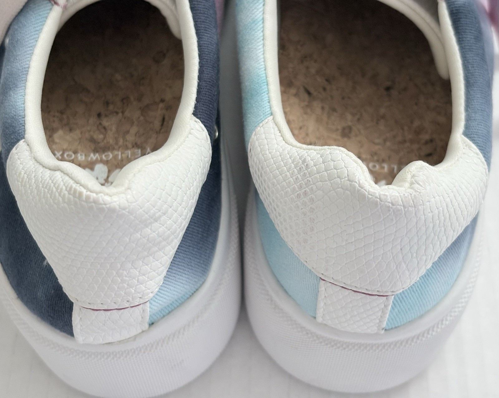 Yellowbox Tie-Dye Star Lace-Up Comfort Sneakers Women’s US 8.5 White/Blue/Pink