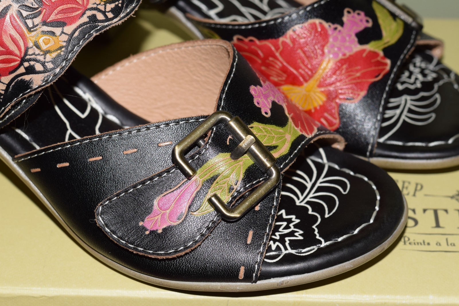 L’ARTISTE SPRING STEP SANDAL OZUNA BLACK EU 36 US 5.5 NEW w/ BOX