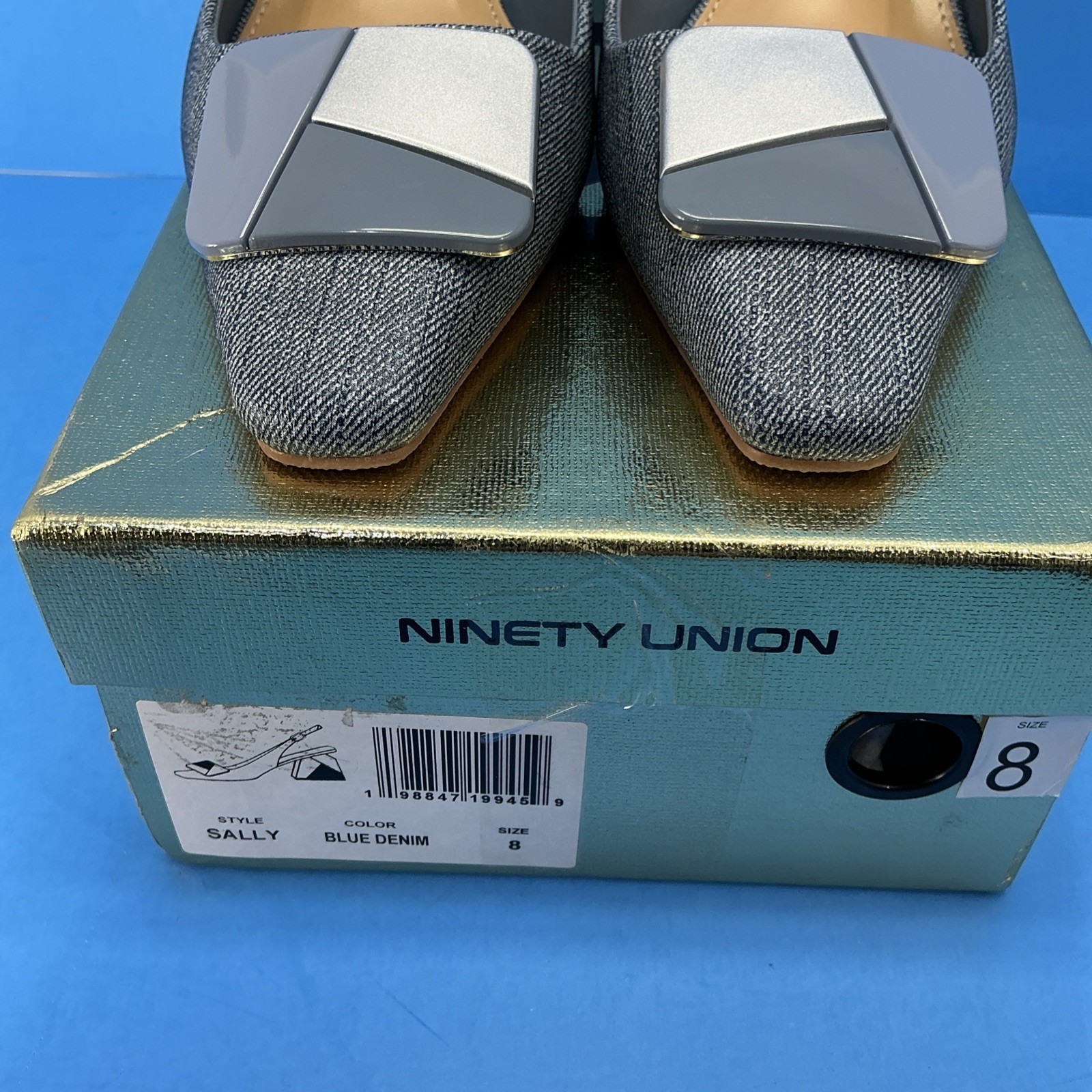 Ninety Union Sally Women’s Pump Blue Denim Size 8