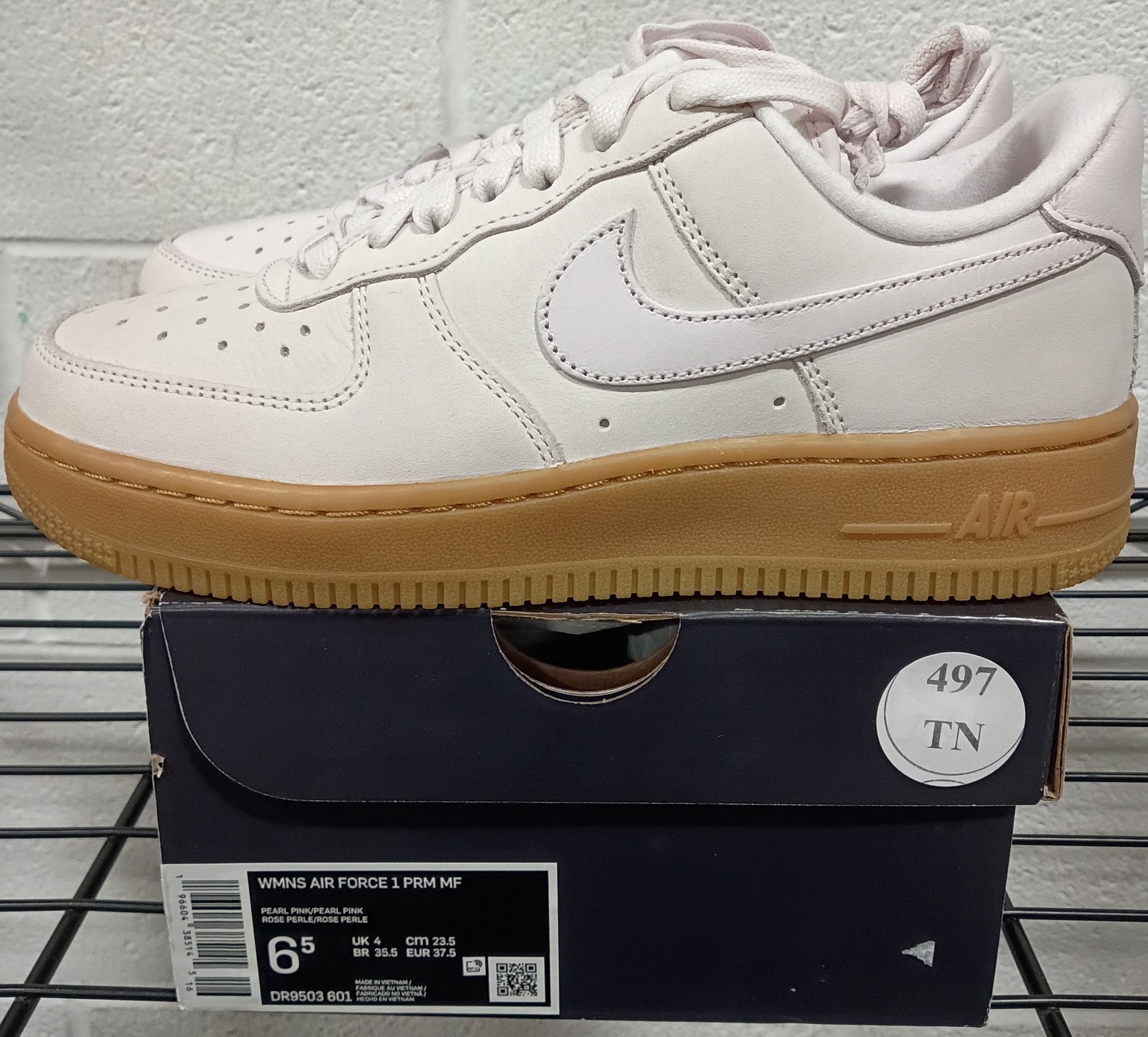 Women’s Nike Air Force 1 PRM NF Pearl Pink/Pearl Pink (DR9503 601) – 6.5