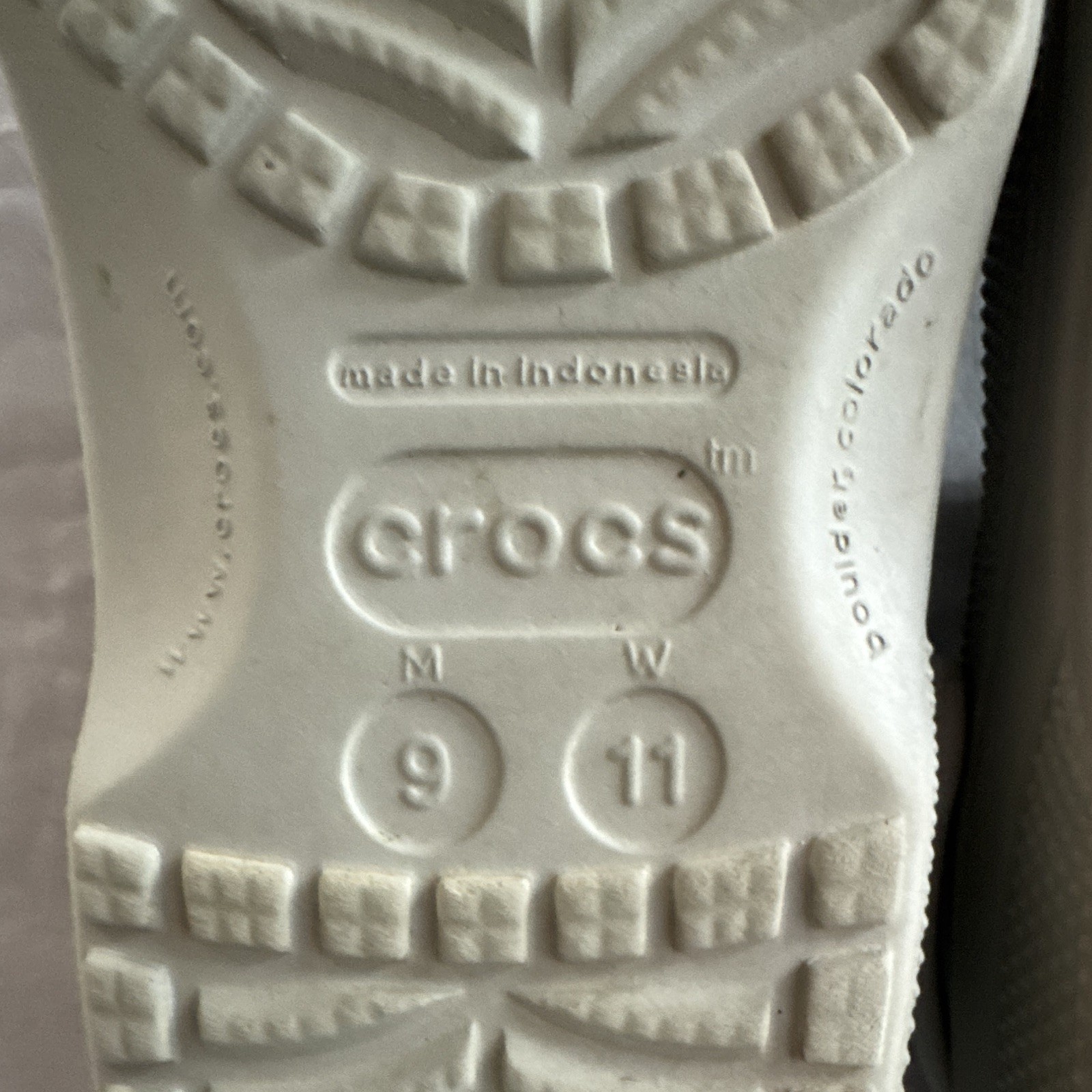 Crocs Classic Clog Sandal Gray Unisex 9 Men’s/11 Woman
