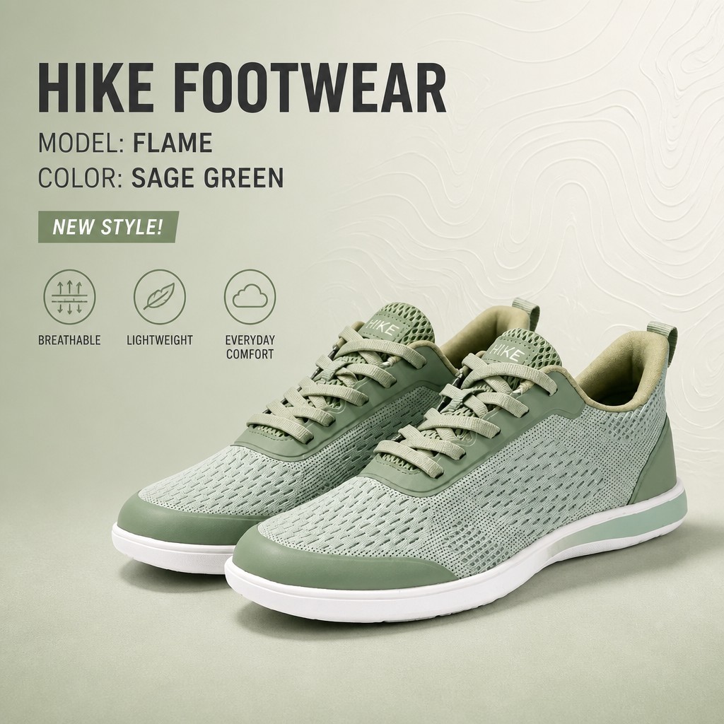 Hike Footwear Green Women’s Shoes Flame Barefoot Wide Toe Box Size 9.5 EU 40