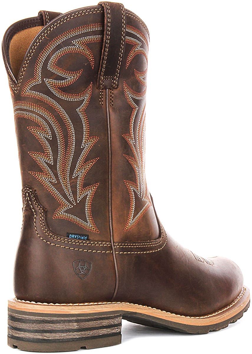 Ariat Hybrid Ranchwor X50 Cushion Duratread Mens Boot In Dark Brown US 8 – 13