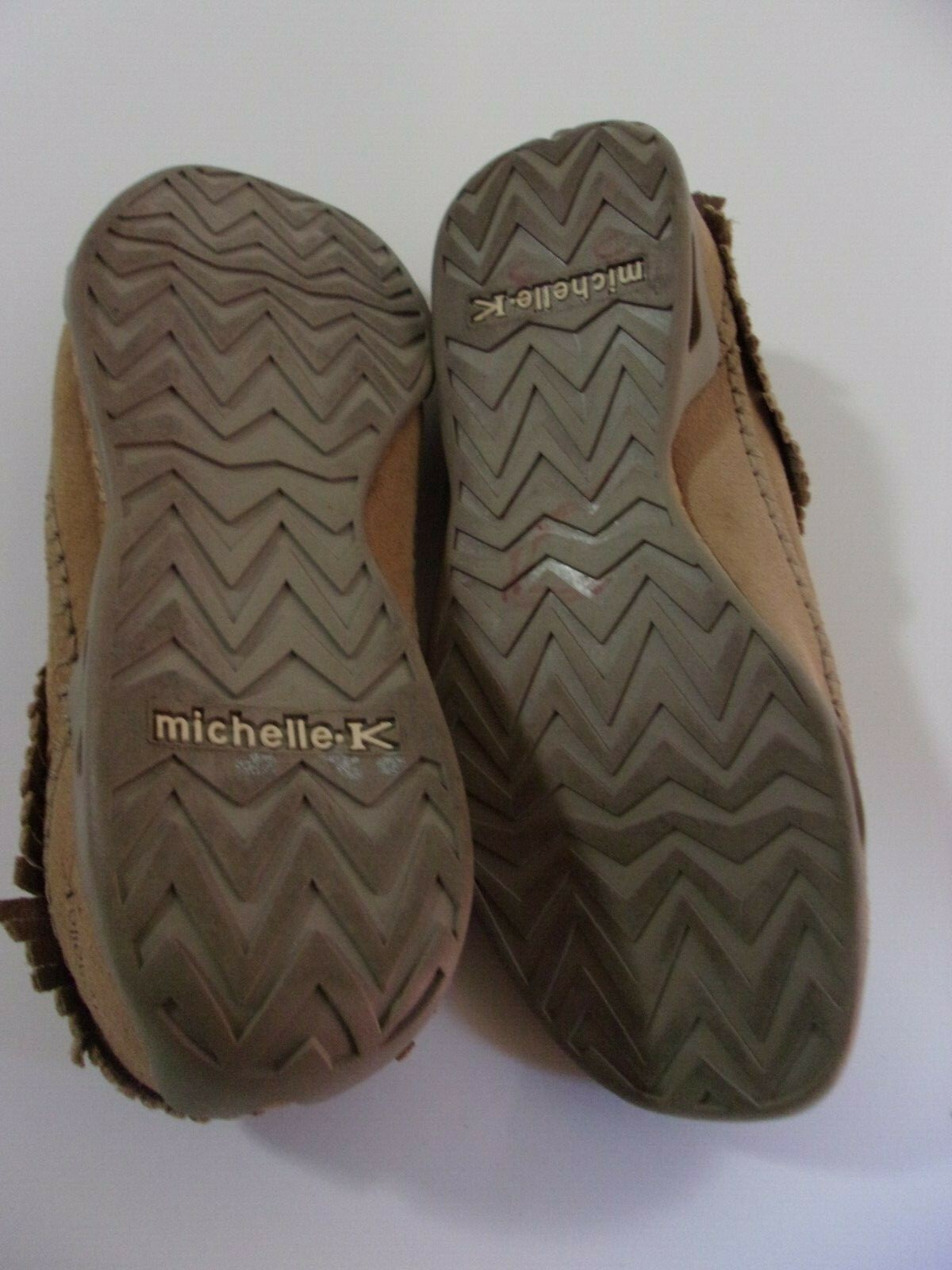 MICHELLE K Women’s Casual Suede Leather Walking Shoes SIZE 8M