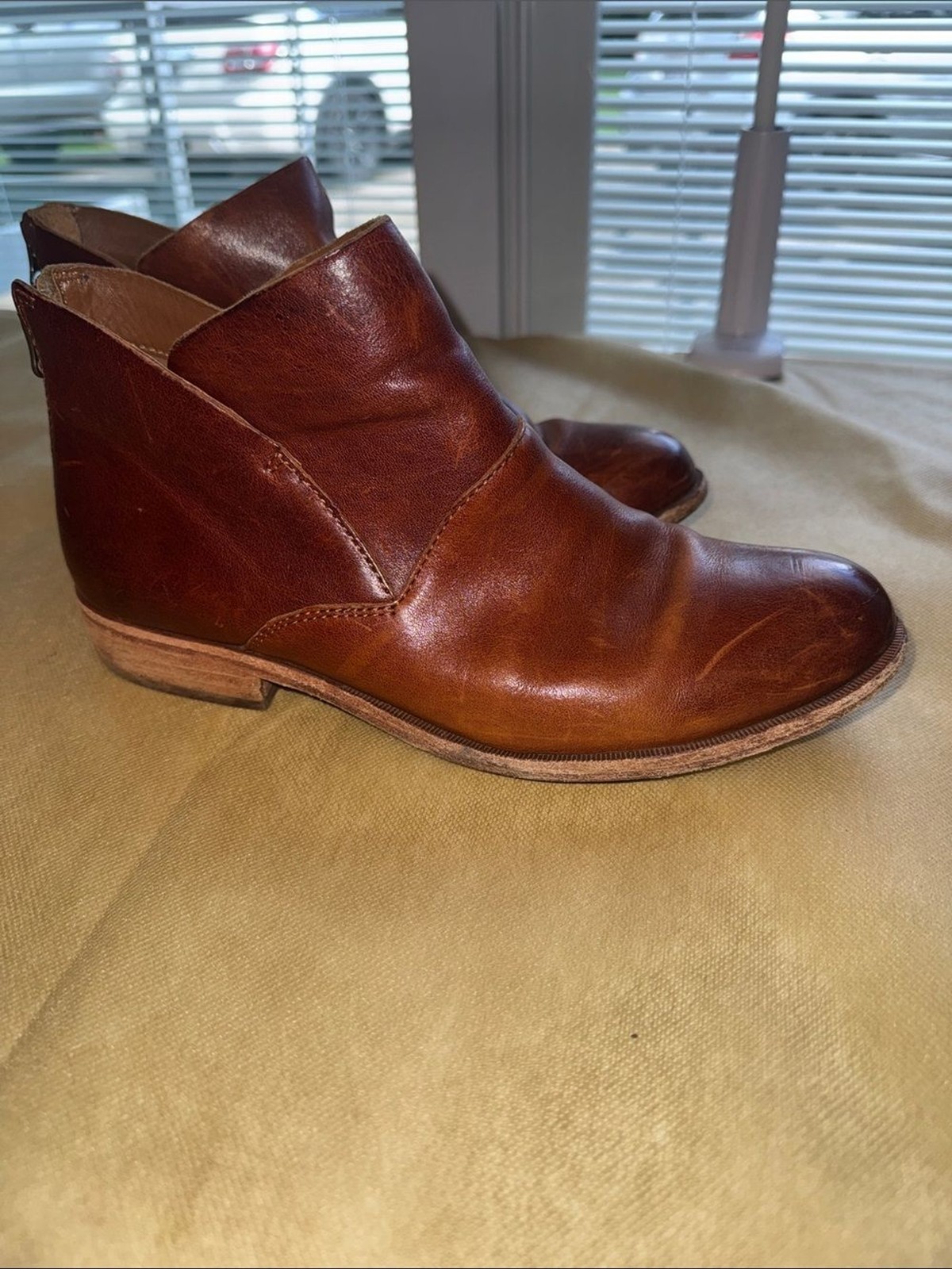 Kork-Ease Chestnut Leather Slip-On Ankle Boot