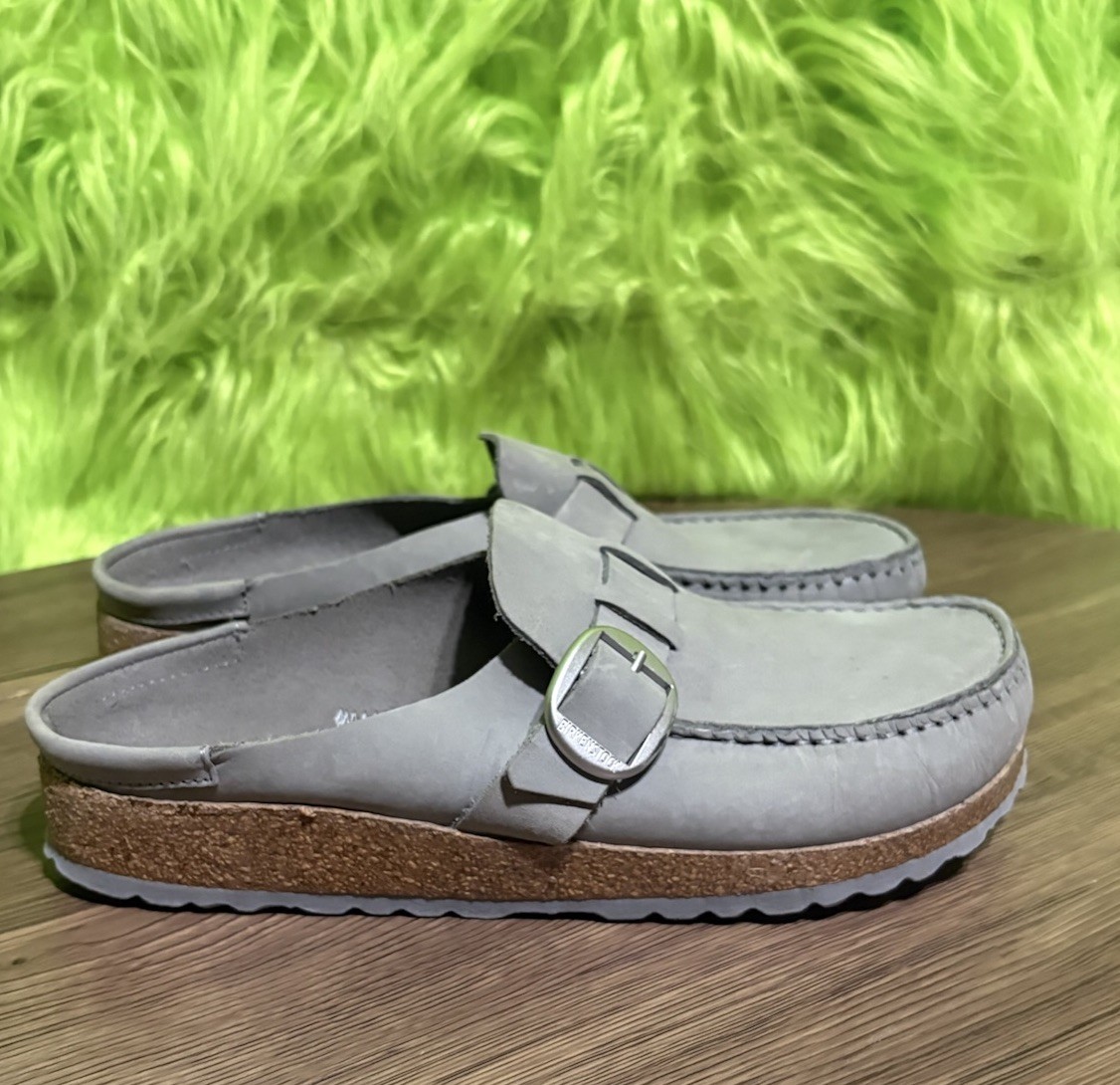 NWOB Birkenstock Buckley Clog Slip On Dove Gray EU41 / W10/M8