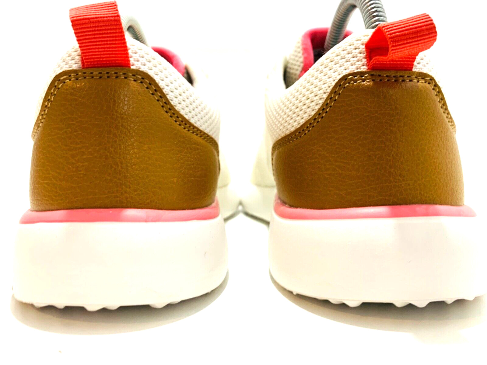 ORTHO Comfoot ZGBX14G White Tan Lace Up Shoes sneakers tennis Size 39/8-8.5