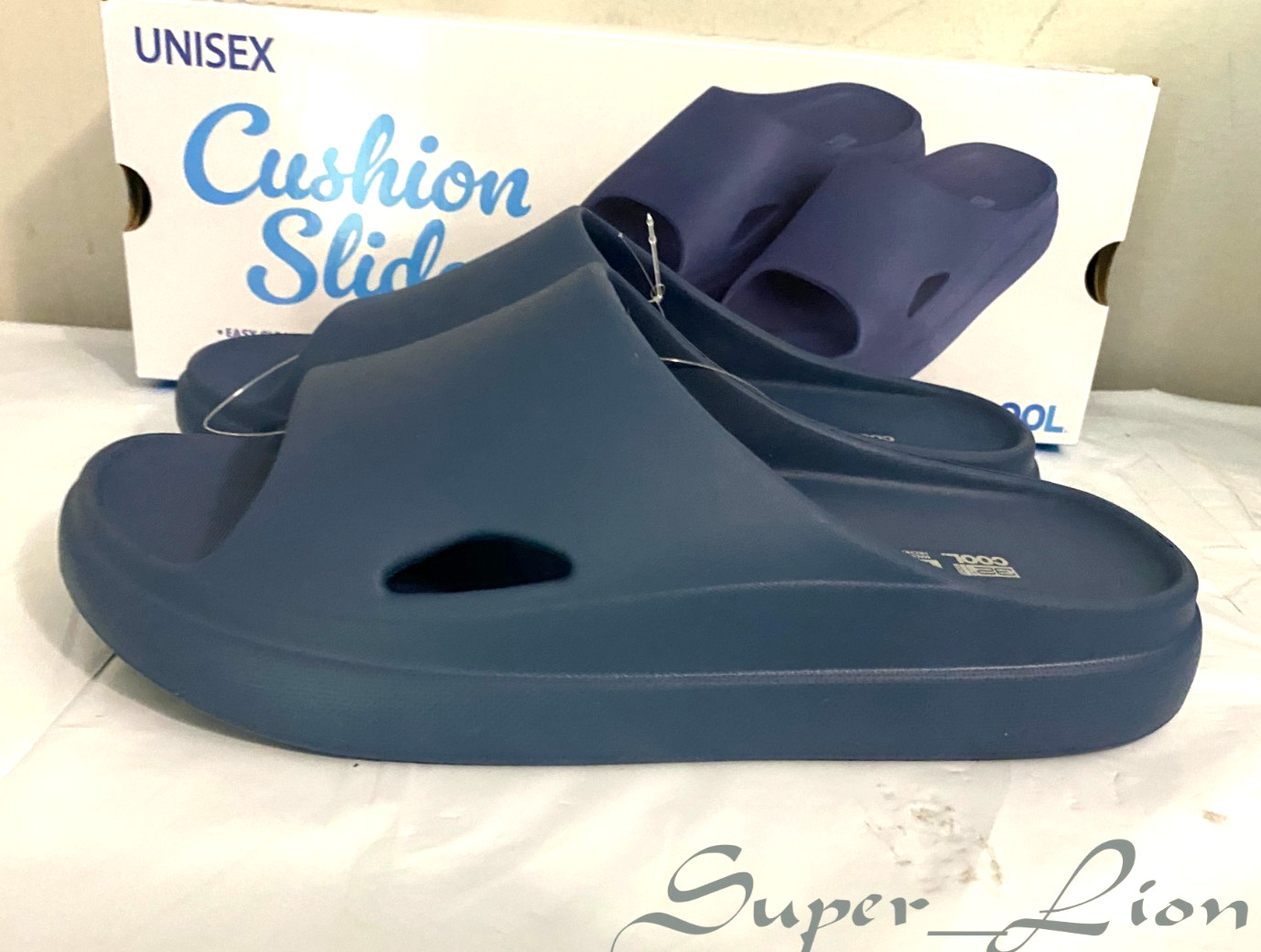 NEW 32 Degrees Cool Unisex Cushion Slide Sandals – PICK SIZE – NAVY