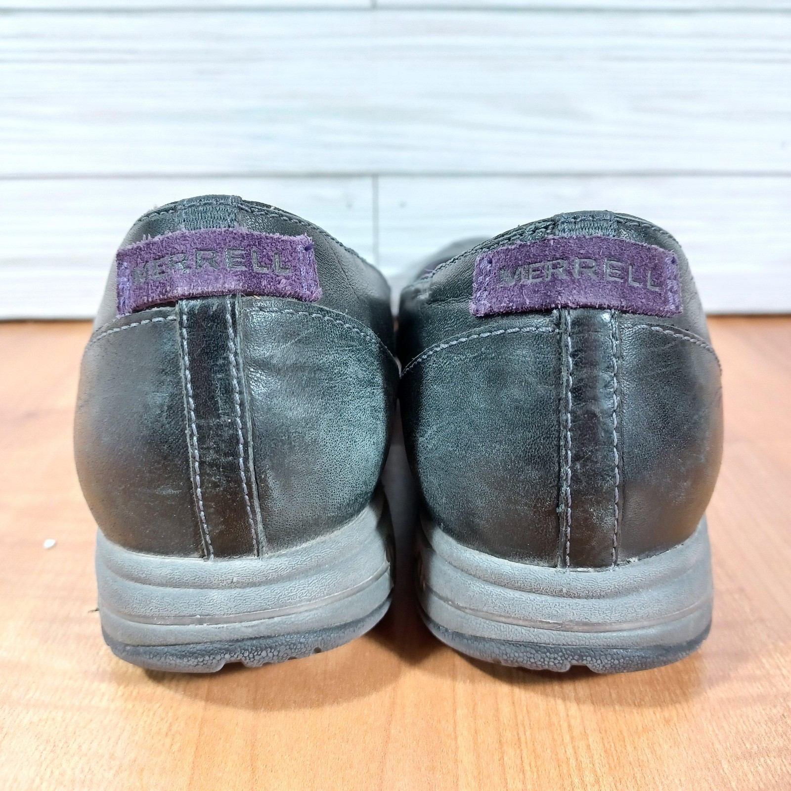 Merrell Charm Ballet Flats Womens 9 Black Leather Cushioned Lined Casual Walking