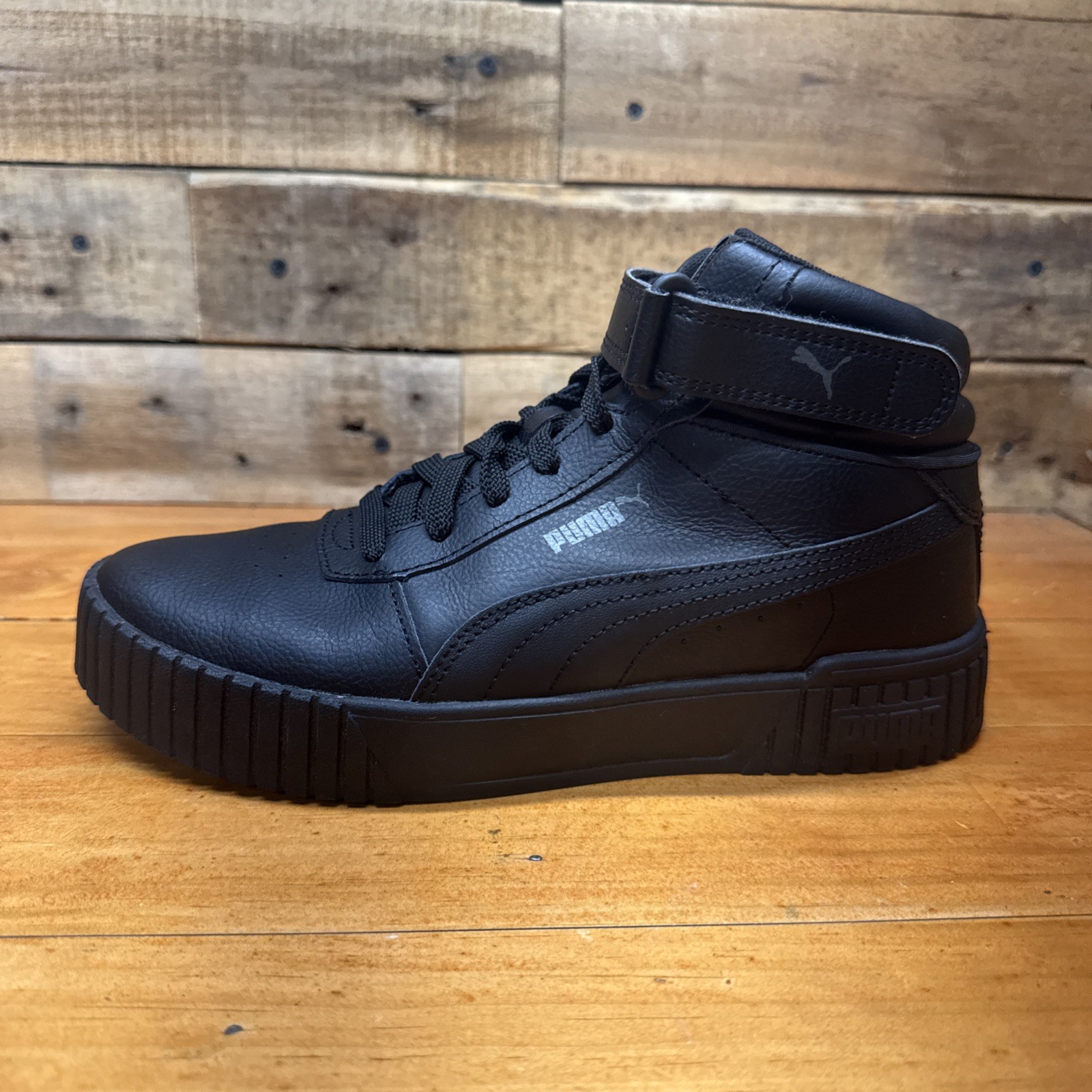 Puma Carina 2.0 Mid Women’s 5.5 Shoes All Black Fashion Dance Sneakers 385851-01