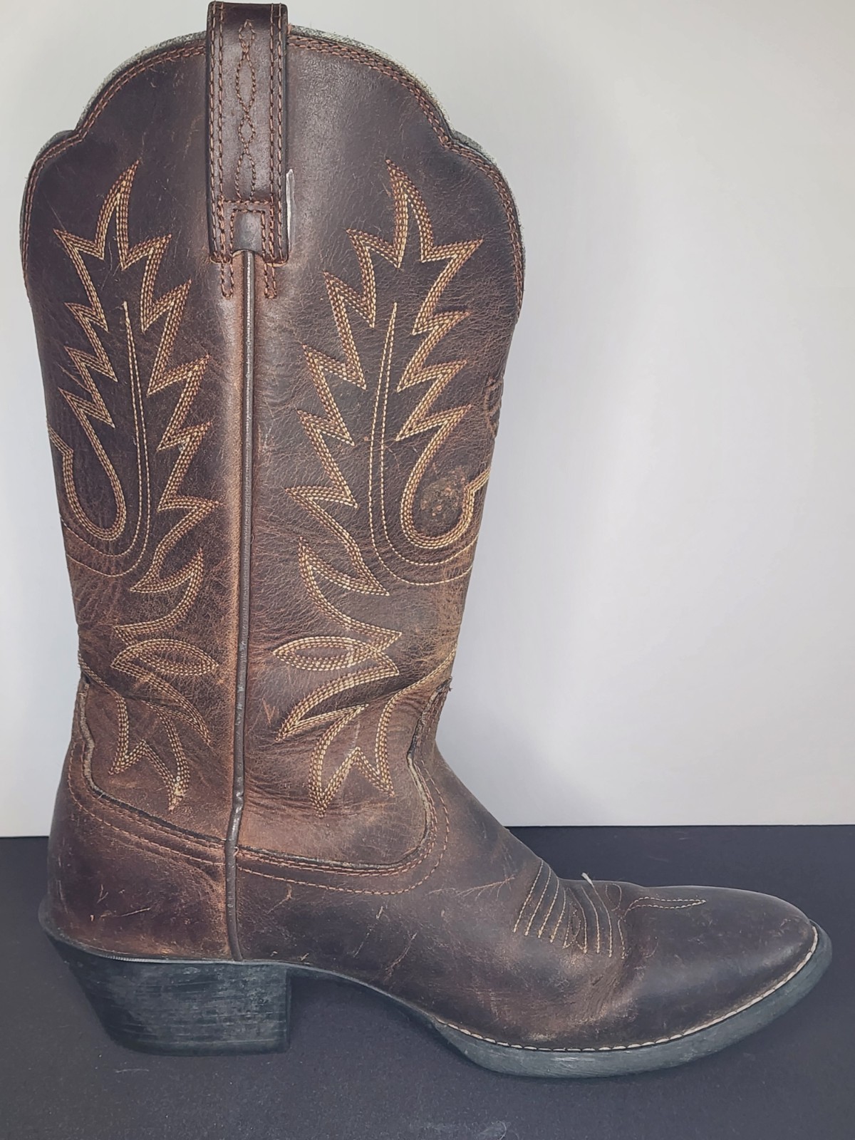 Ariat Women’s 5.5 Cowboy Western Boots Brown Leather