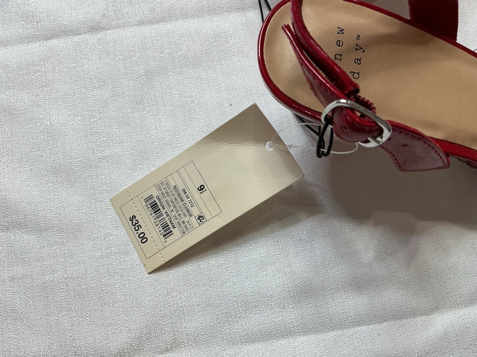 A New Day Heels 9.5 A NEW DAY RED ELEANOR SLINGBACK KITTEN HEELS