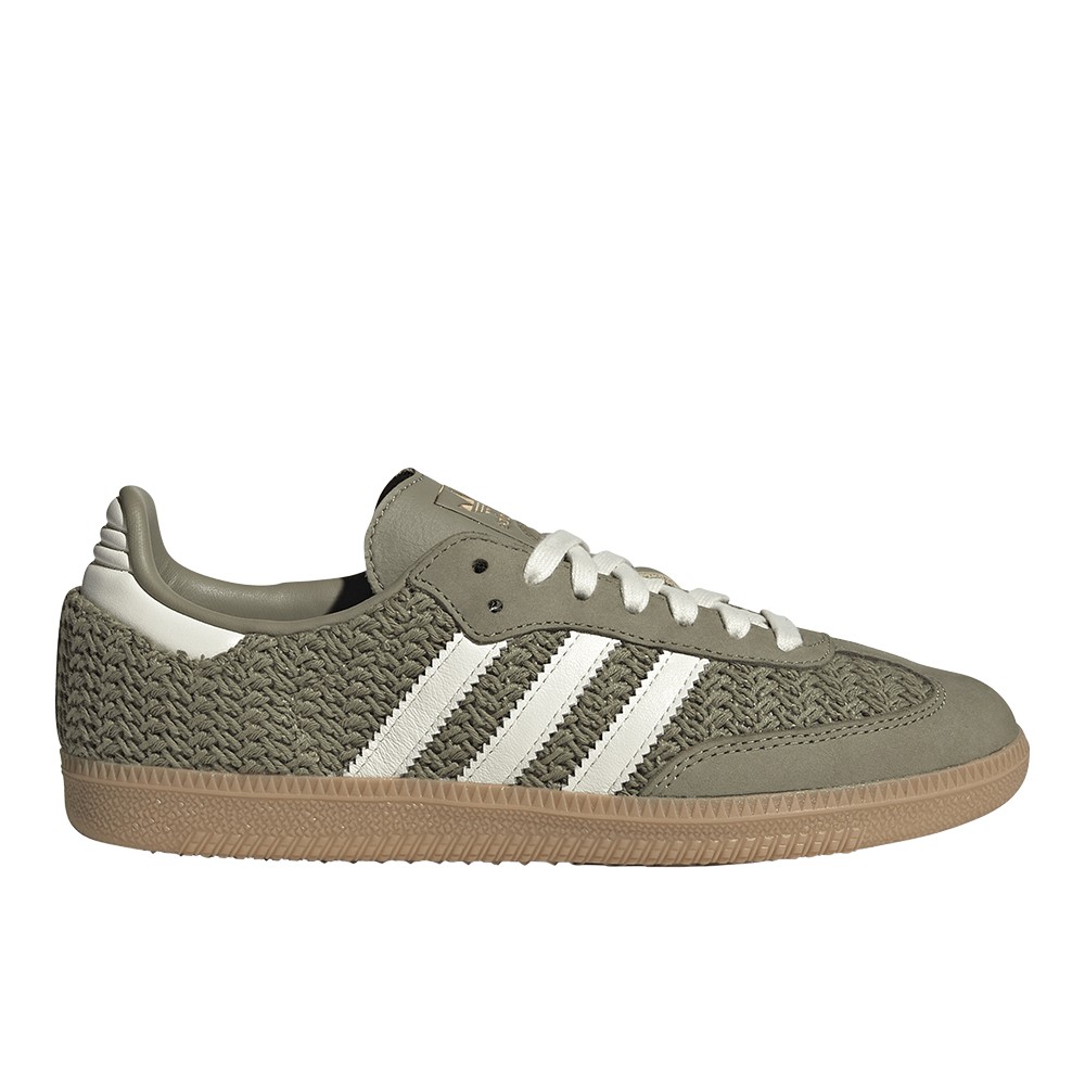 adidas Samba Og Lace Up Womens Green Sneakers Casual Shoes JR9447
