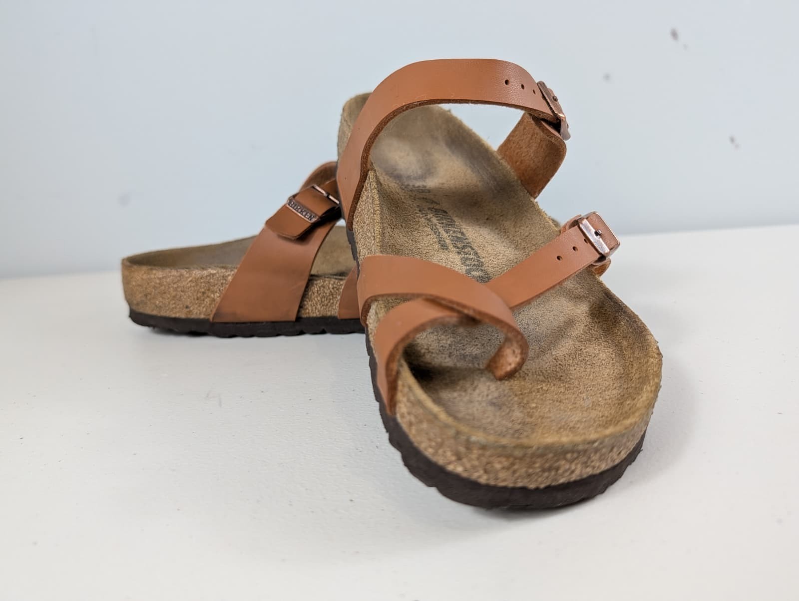 Birkenstock Mayari sandals in light brown women’s size 7