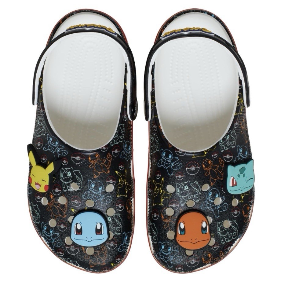 Crocs x Pokemon «Pokemon Starters» Classic Clog 211343-90H Women’s Size 6 NWB