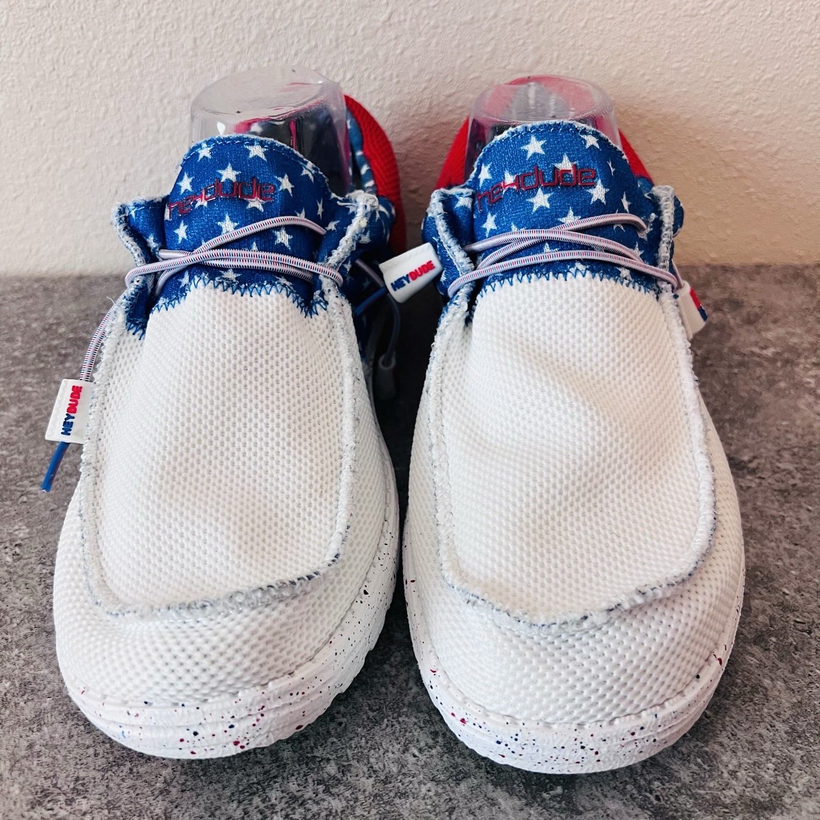 Hey Dude | American Flag Pride Wally Sox Tri Slip On Loafers Shoes Women’s 10