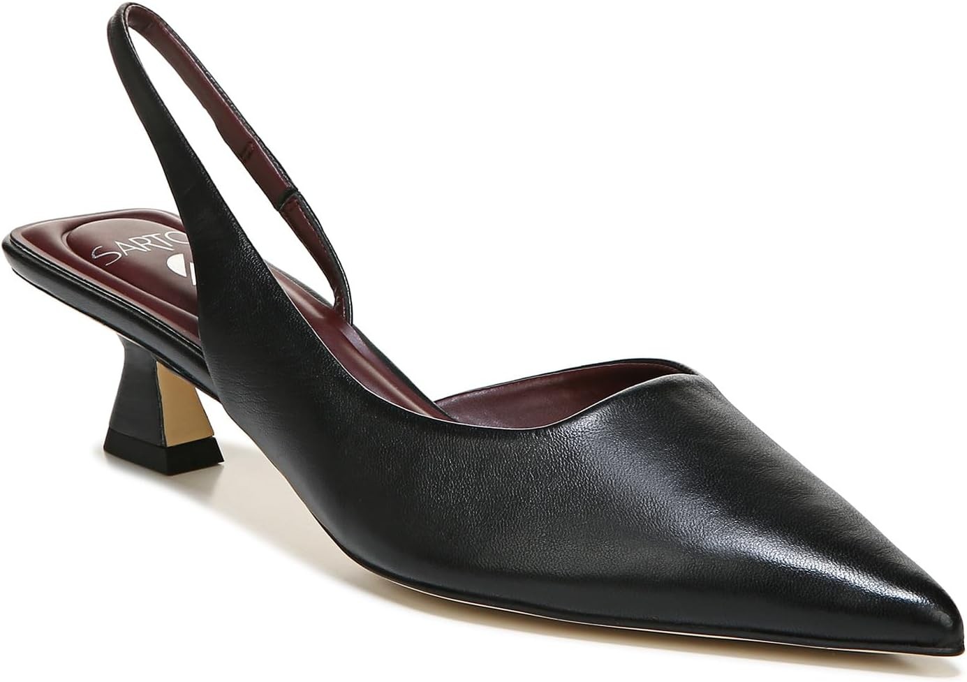 Franco Sarto Women’s Devin Pointed Toe Kitten Heel Slingback Pump