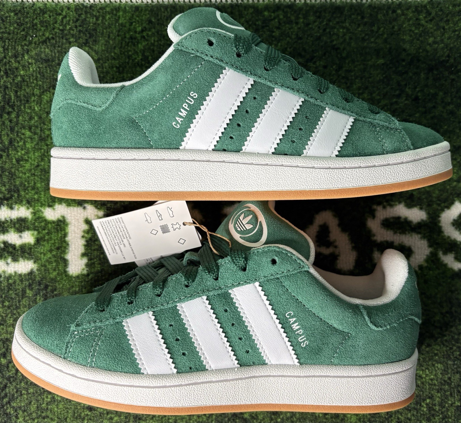 US Youth 7/Women’s 8 – Adidas Campus 00s J “Dark Green White Gum” IH7492