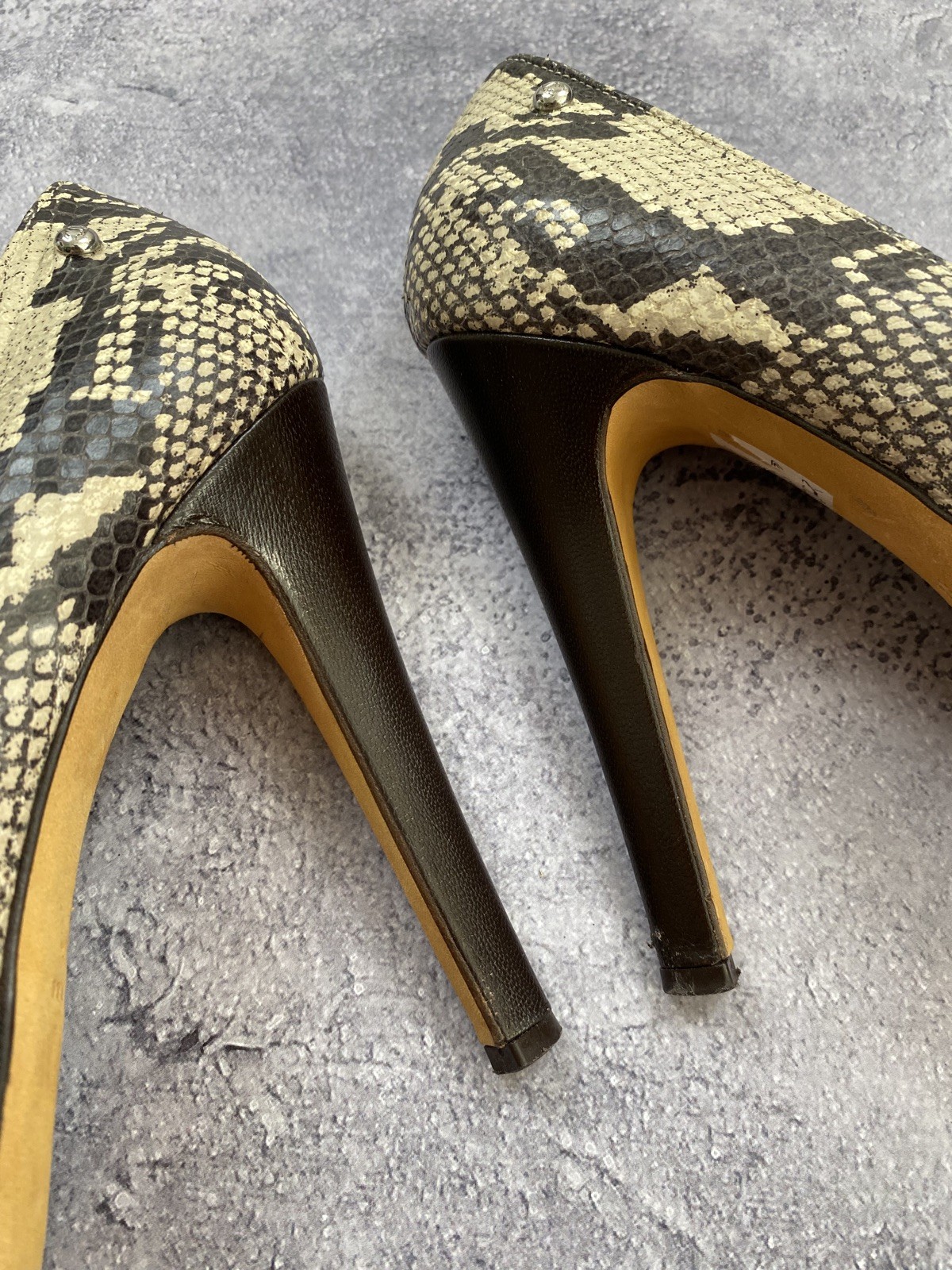 Just Cavalli Designer Women’s Shoes High-Heel Size 38 Made in Italy Vntg Roberto