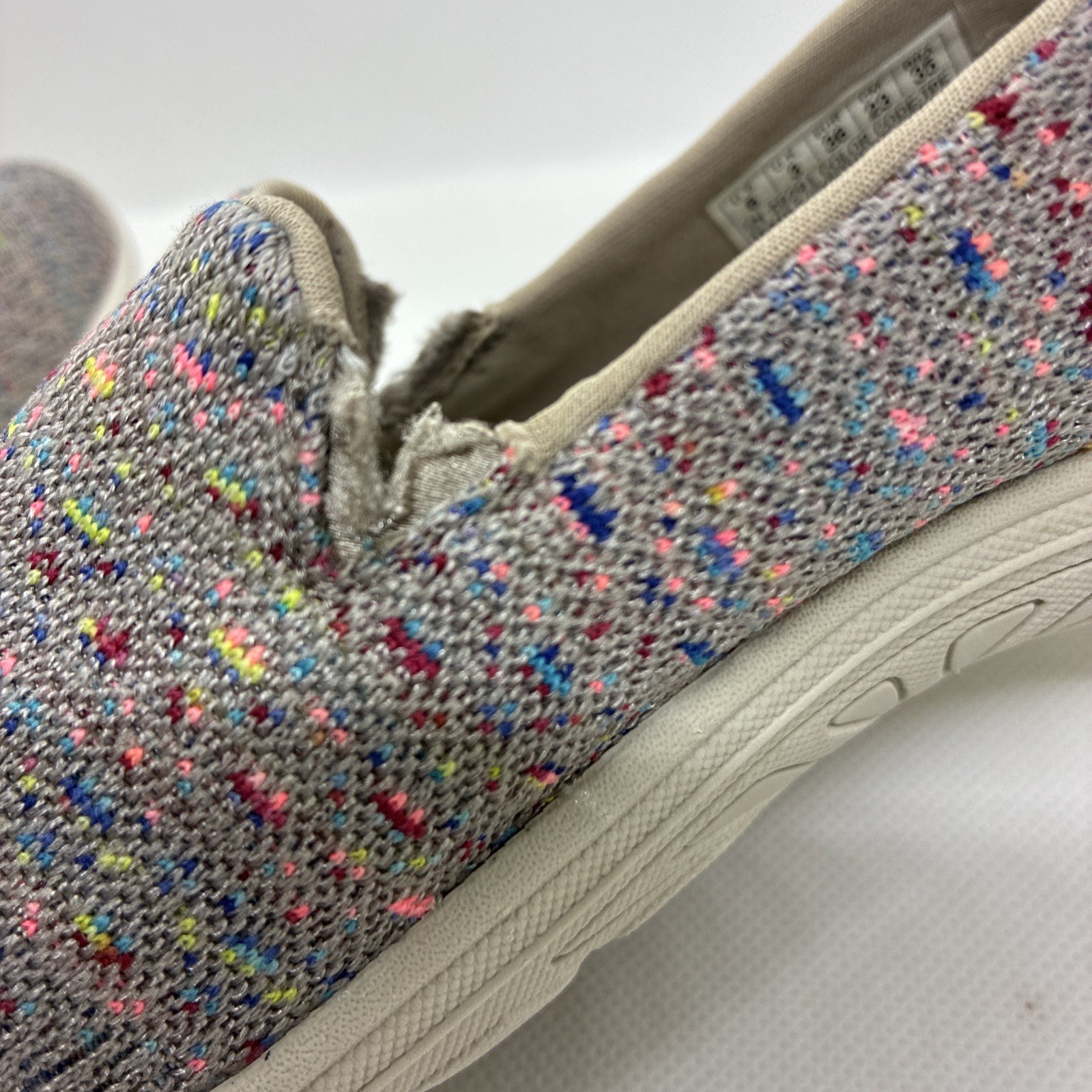 Skechers Slip on Casual Comfort Raggae Fest Wicker Sz 6 Beach Weekend Travel