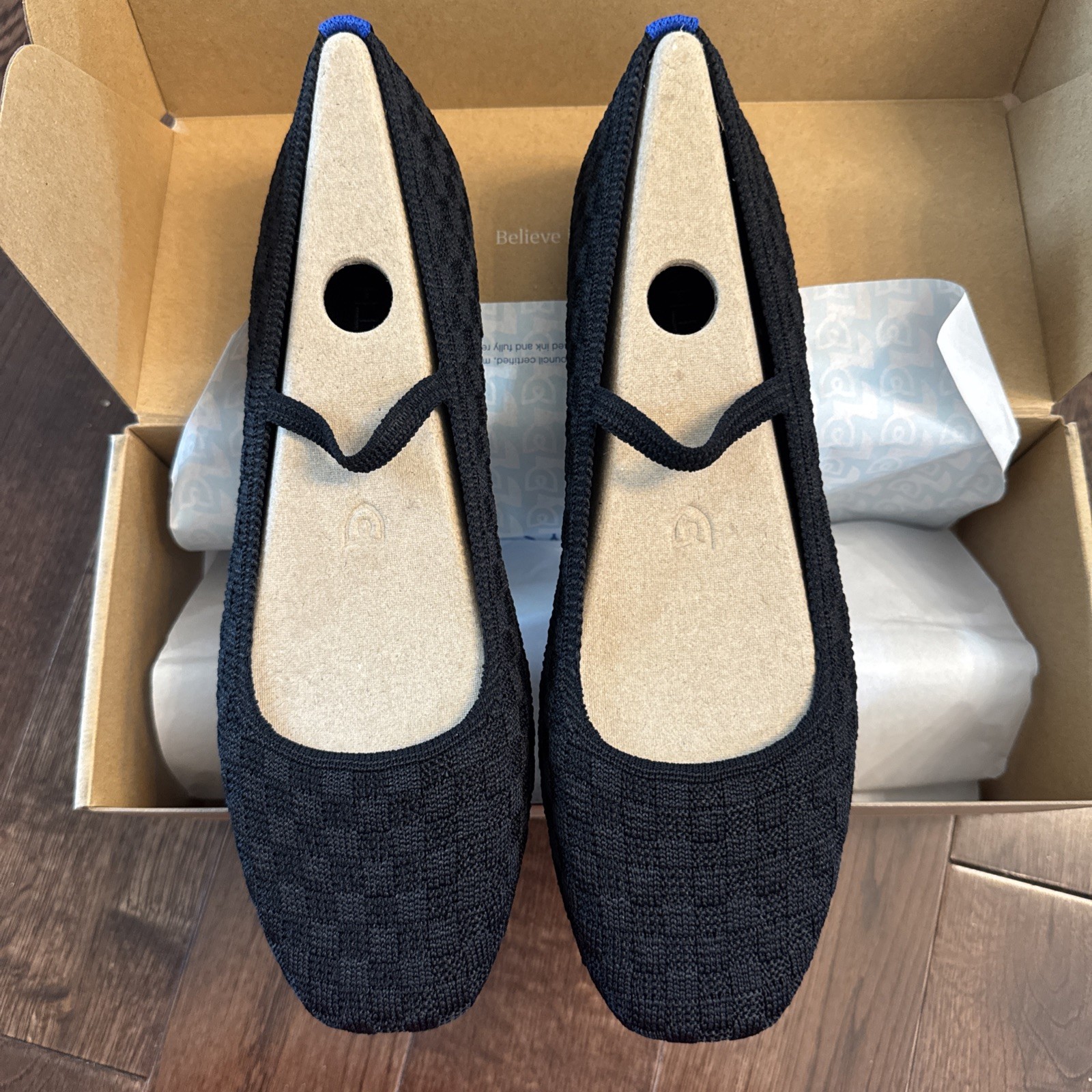 Rothy’s The Max Square Mary Jane Women’s Washable Flats NEW