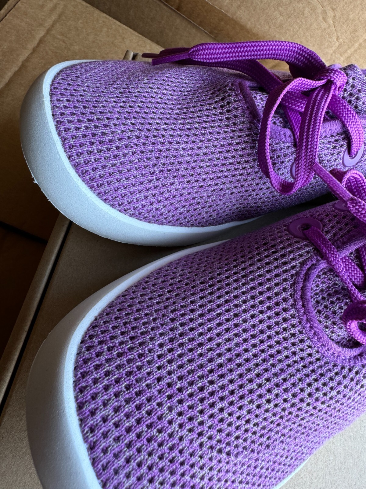 NEW ALLBIRDS TREE SKIPPER LUX PURPLE BOAT SHOES LACES CASUAL WOMENS SIZE 6