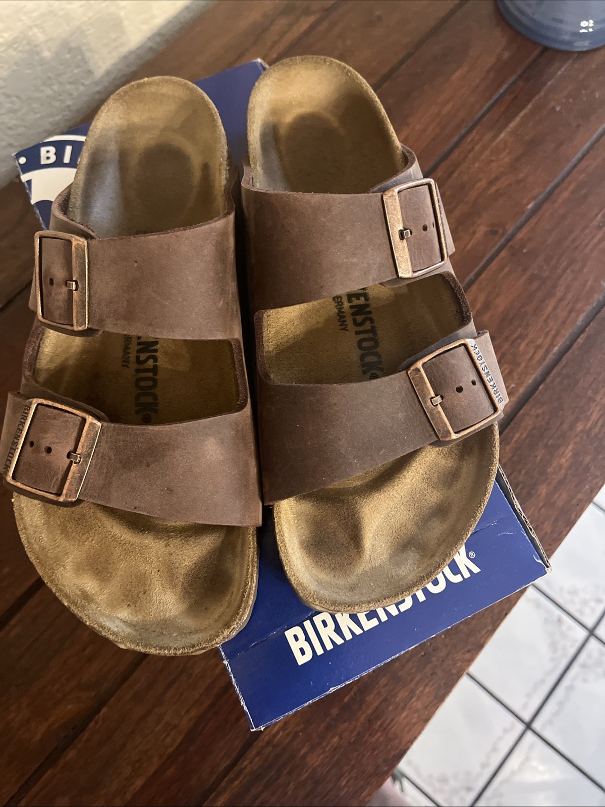 Birkenstock Women’s Arizona In Habana. Size 38 Regular Wide.
